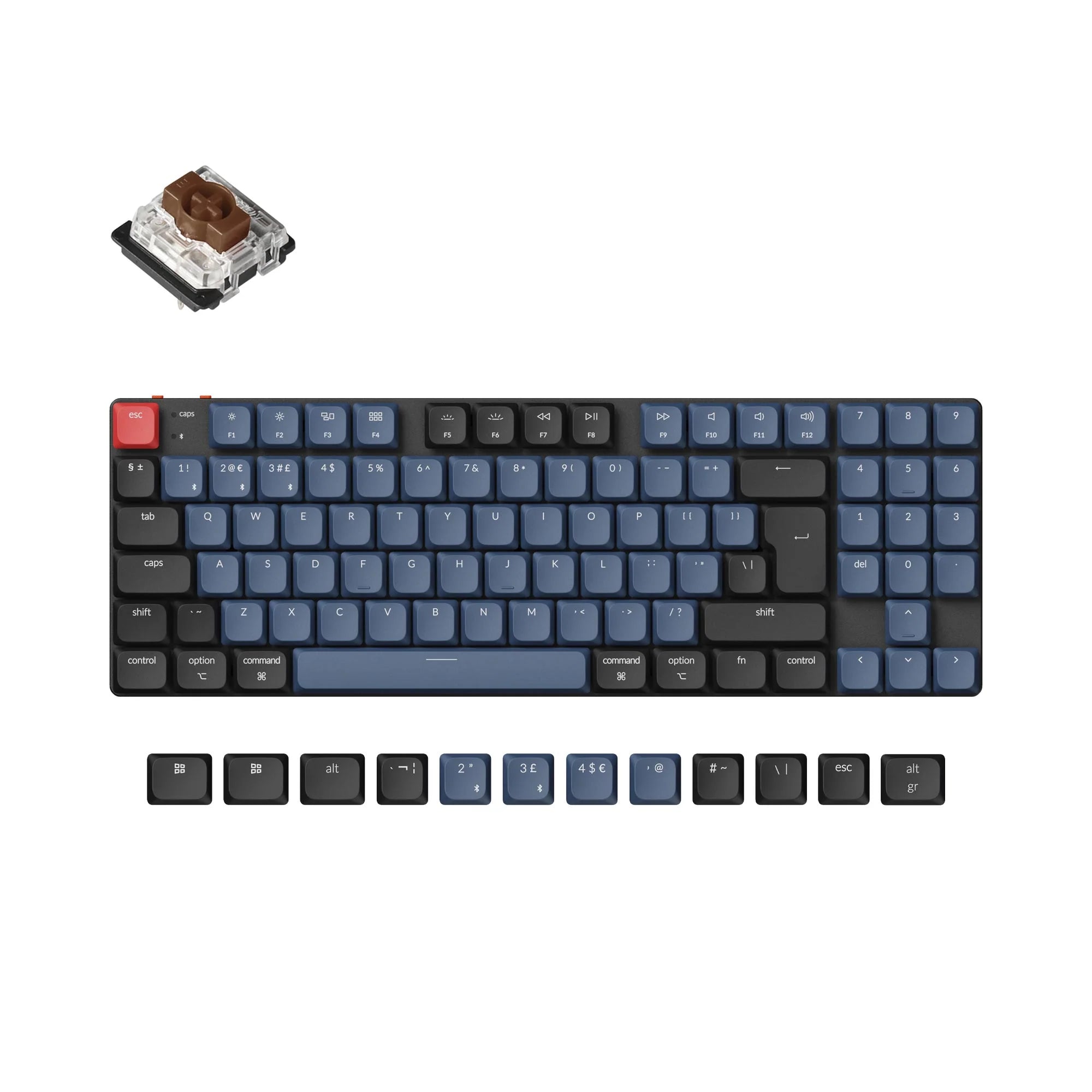 Keychron K13 Pro QMK/VIA Wireless Custom Mechanical Keyboard ISO Layout - View 2