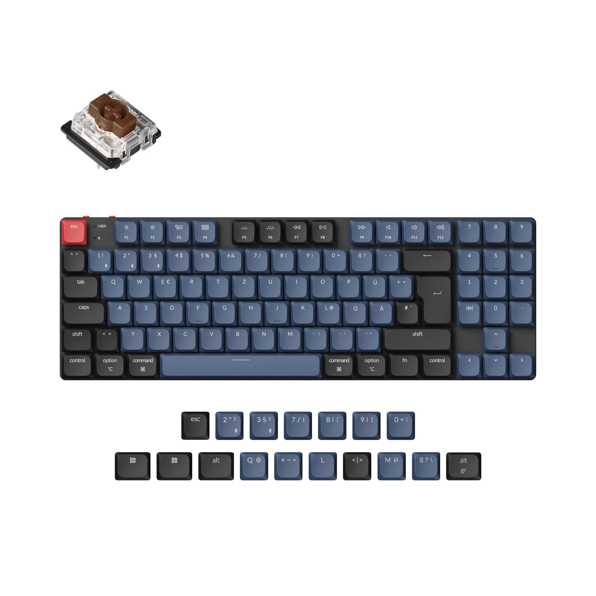 Keychron K13 Pro QMK/VIA Wireless Custom Mechanical Keyboard ISO Layout - View 4