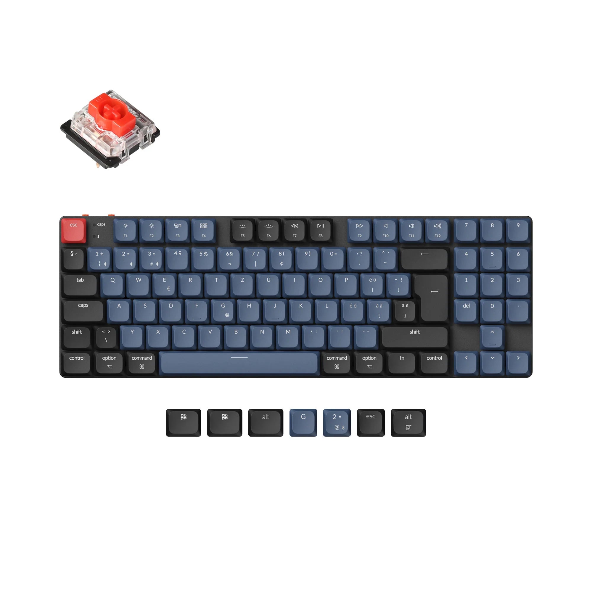 Keychron K13 Pro QMK/VIA Wireless Custom Mechanical Keyboard ISO Layout - View 5