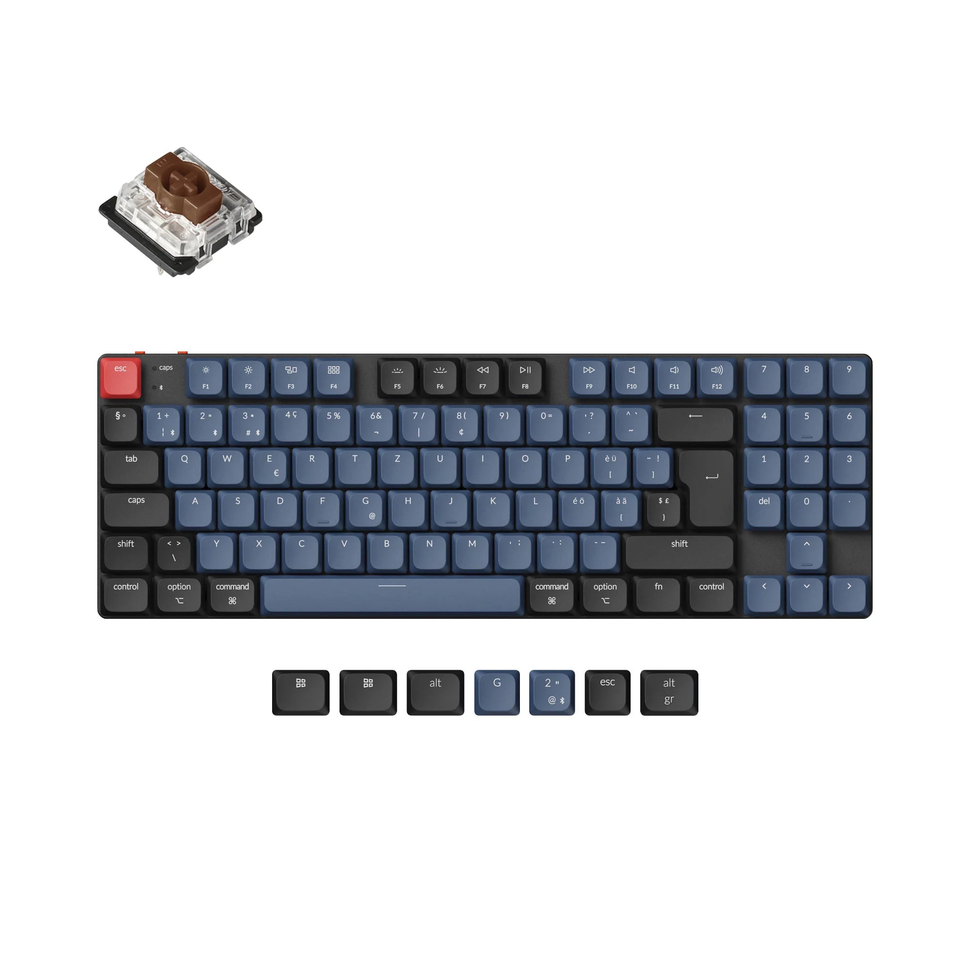 Keychron K13 Pro QMK/VIA Wireless Custom Mechanical Keyboard ISO Layout - View 6