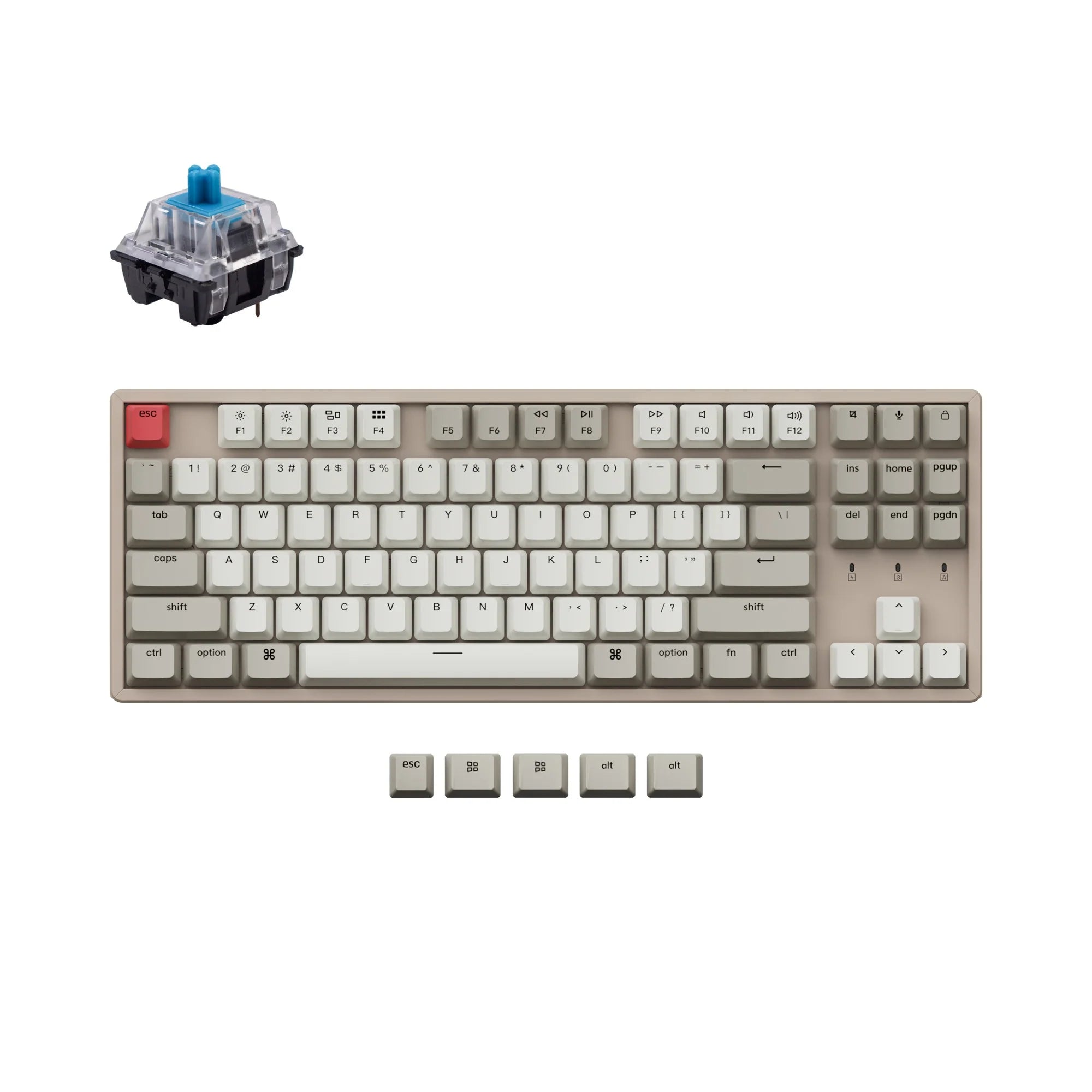 Keychron K8 Non-Backlight Wireless Mechanical Keyboard - View 5