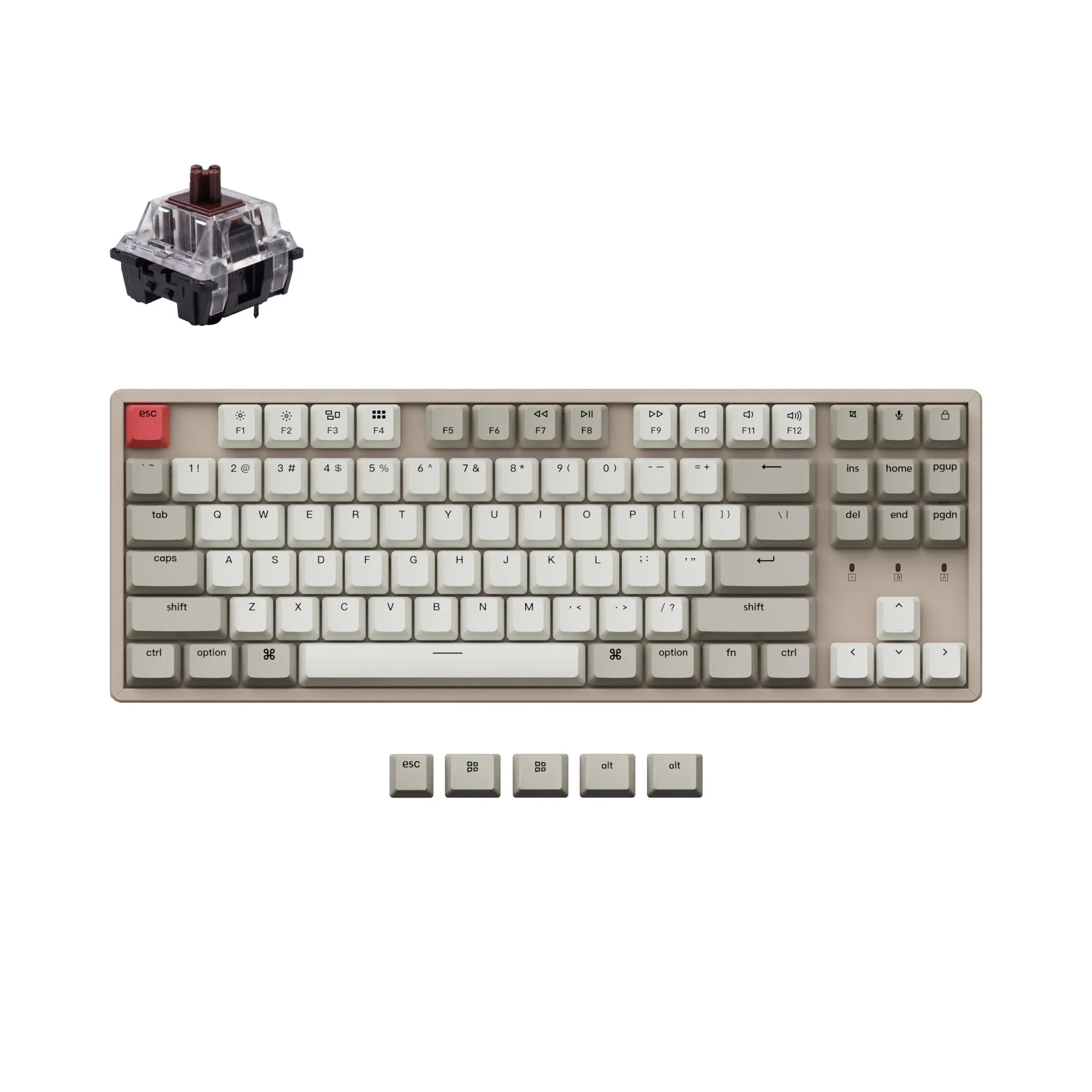 Keychron K8 Non-Backlight Wireless Mechanical Keyboard - View 6