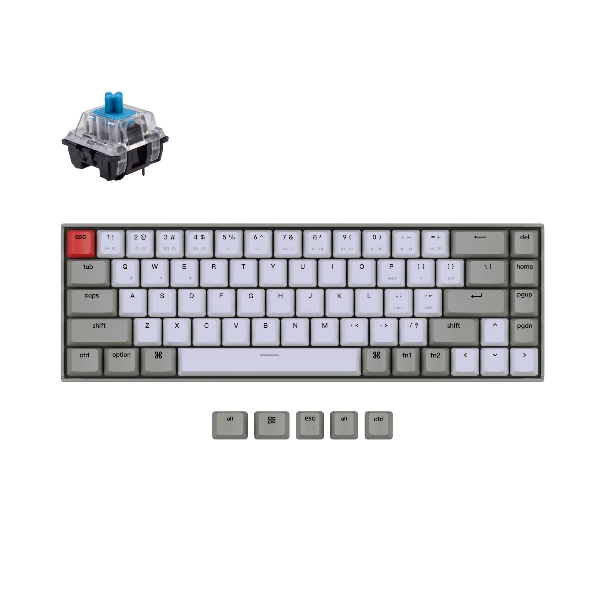 Keychron K6 Non-Backlight Wireless Mechanical Keyboard - View 2
