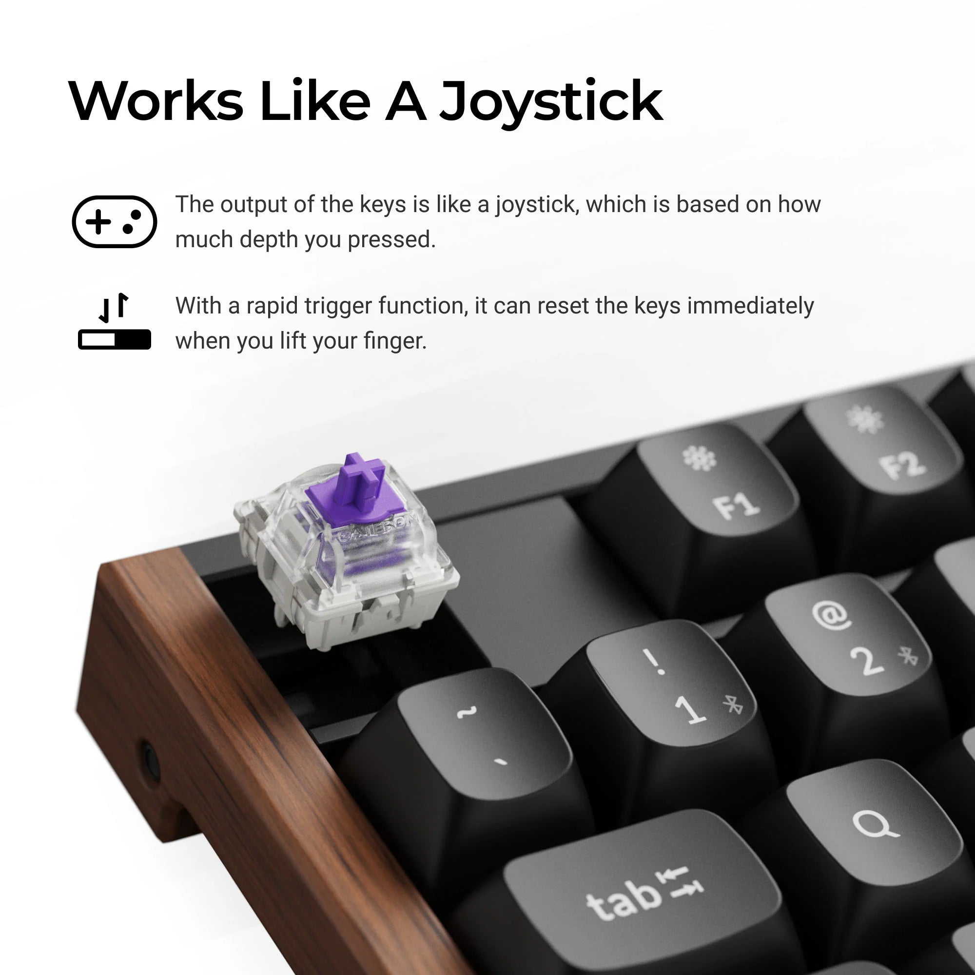 Keychron K10 HE Wireless Magnetic Switch Custom Keyboard - View 3