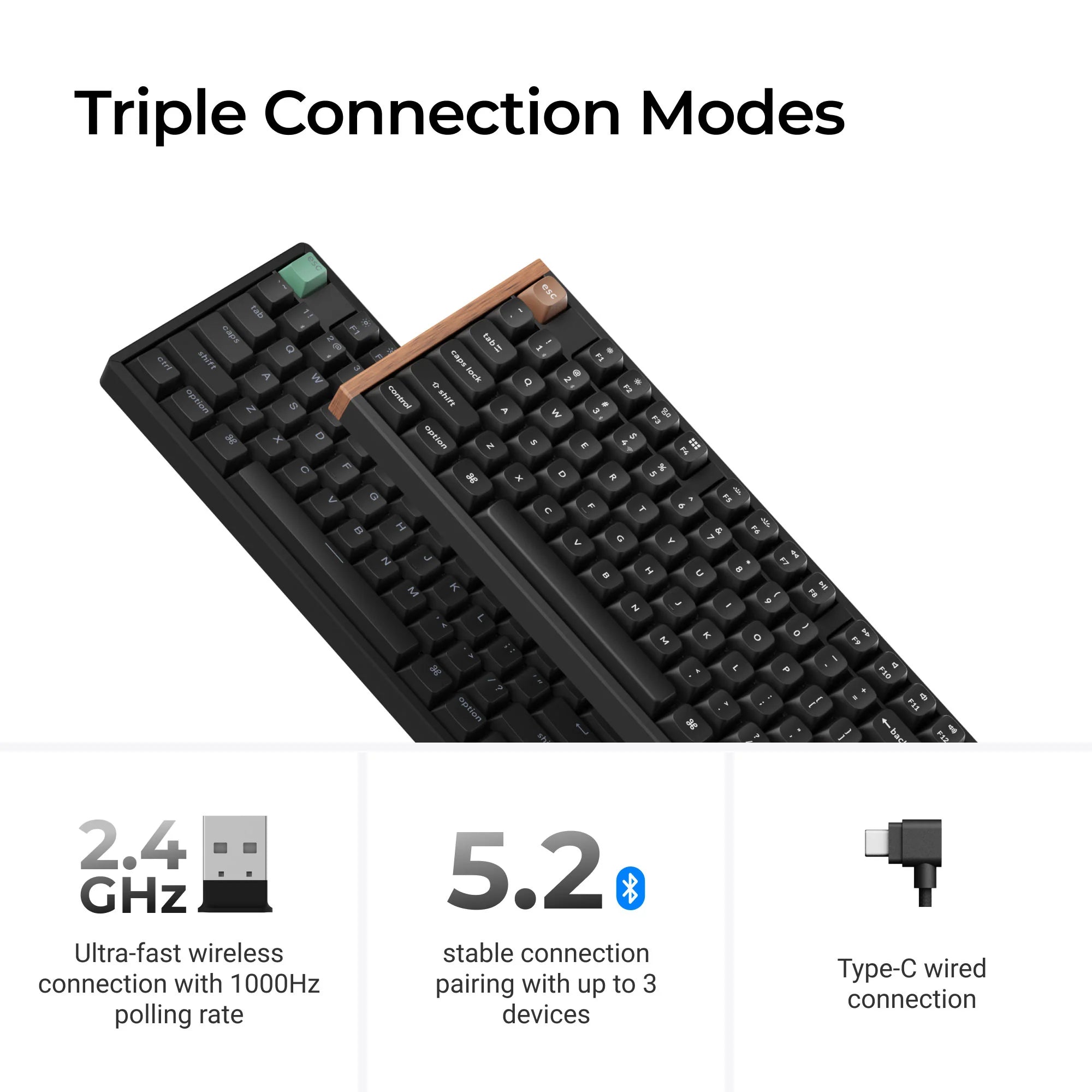 Keychron K10 HE Wireless Magnetic Switch Custom Keyboard - View 4