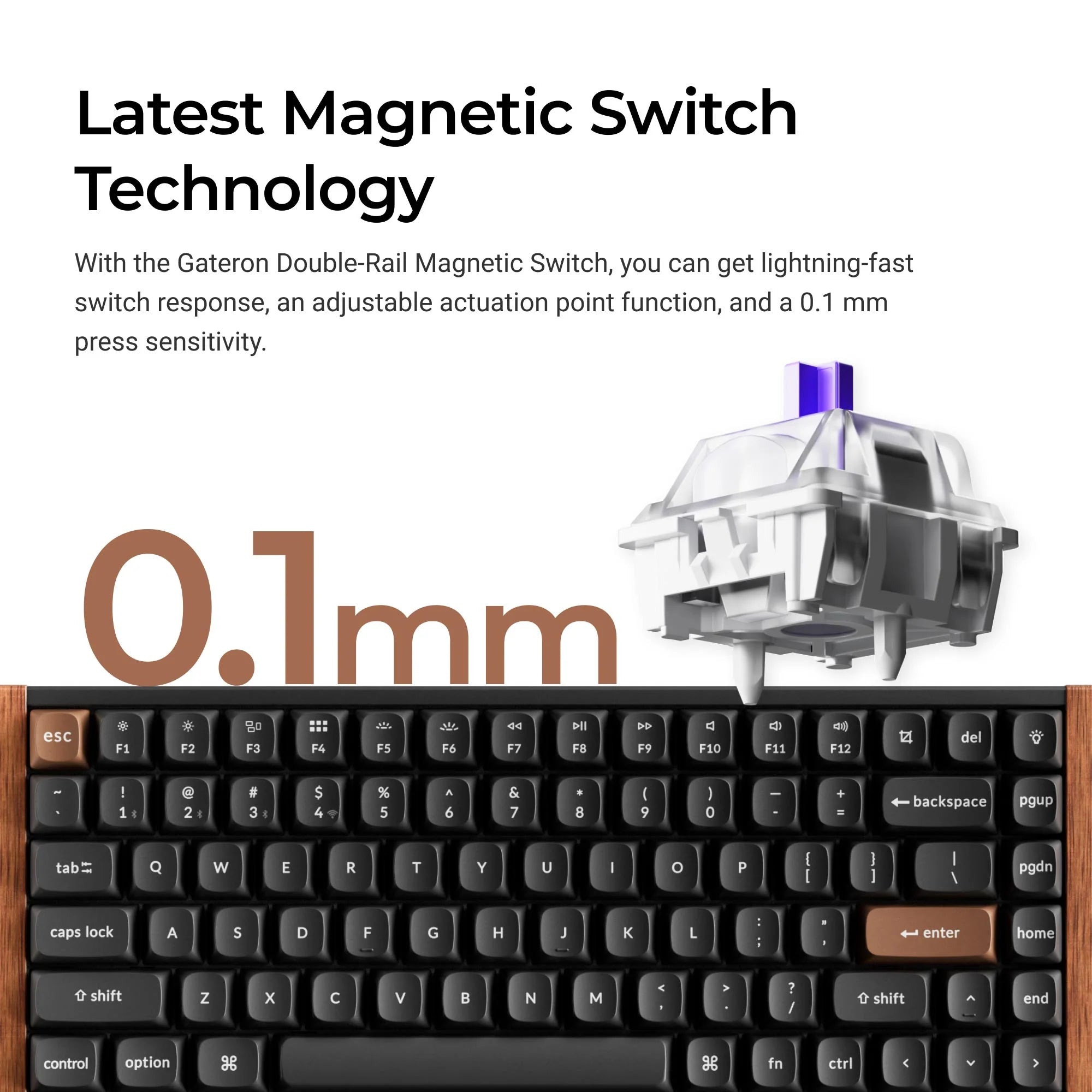 Keychron K2 HE Wireless Magnetic Switch Custom Keyboard - View 2