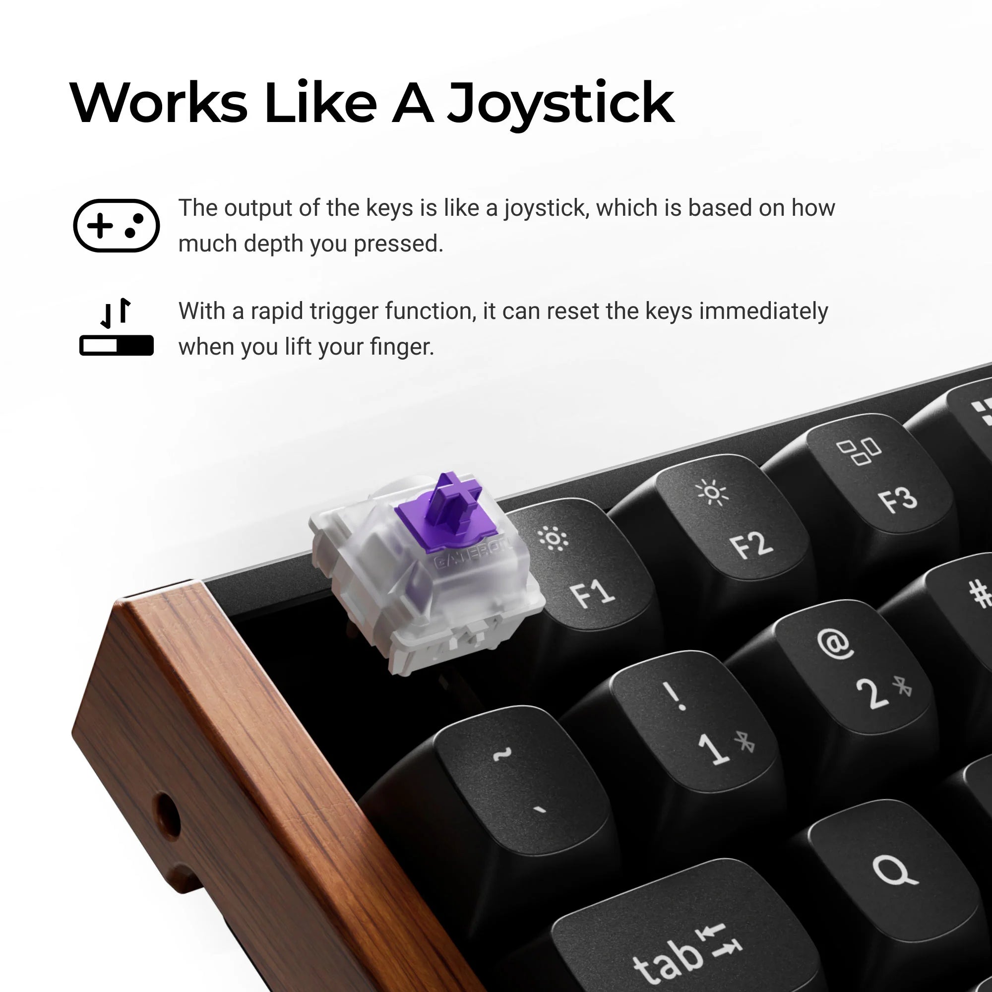 Keychron K2 HE Wireless Magnetic Switch Custom Keyboard - View 3