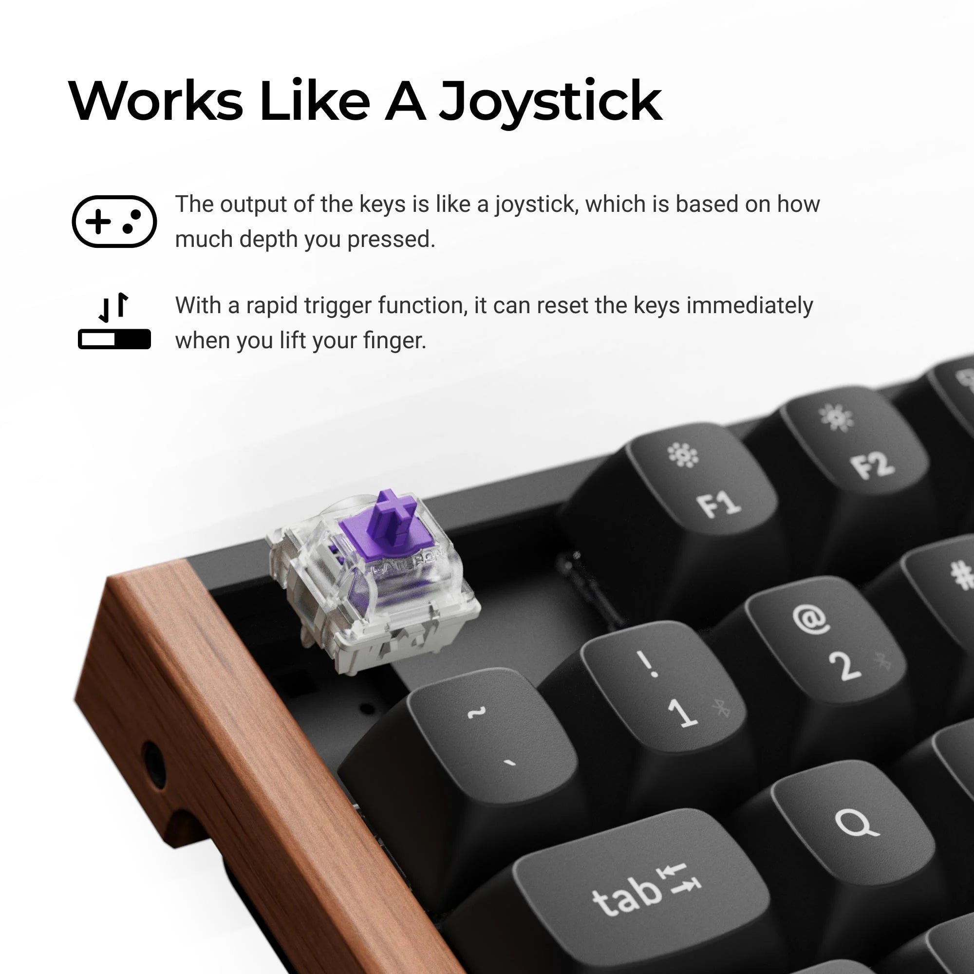 Keychron K8 HE Wireless Magnetic Switch Custom Keyboard - View 3