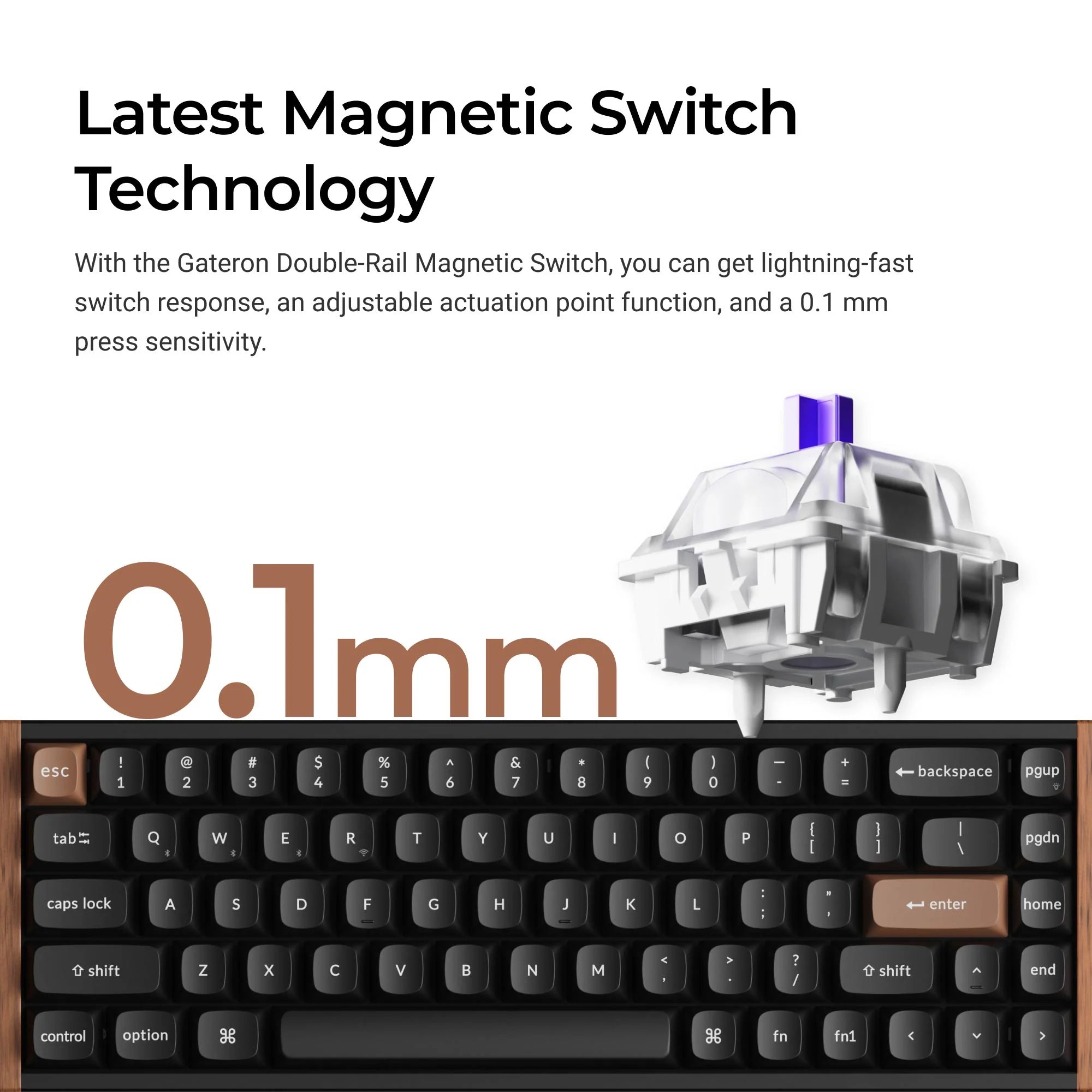 Keychron K6 HE Wireless Magnetic Switch Keyboard - View 2