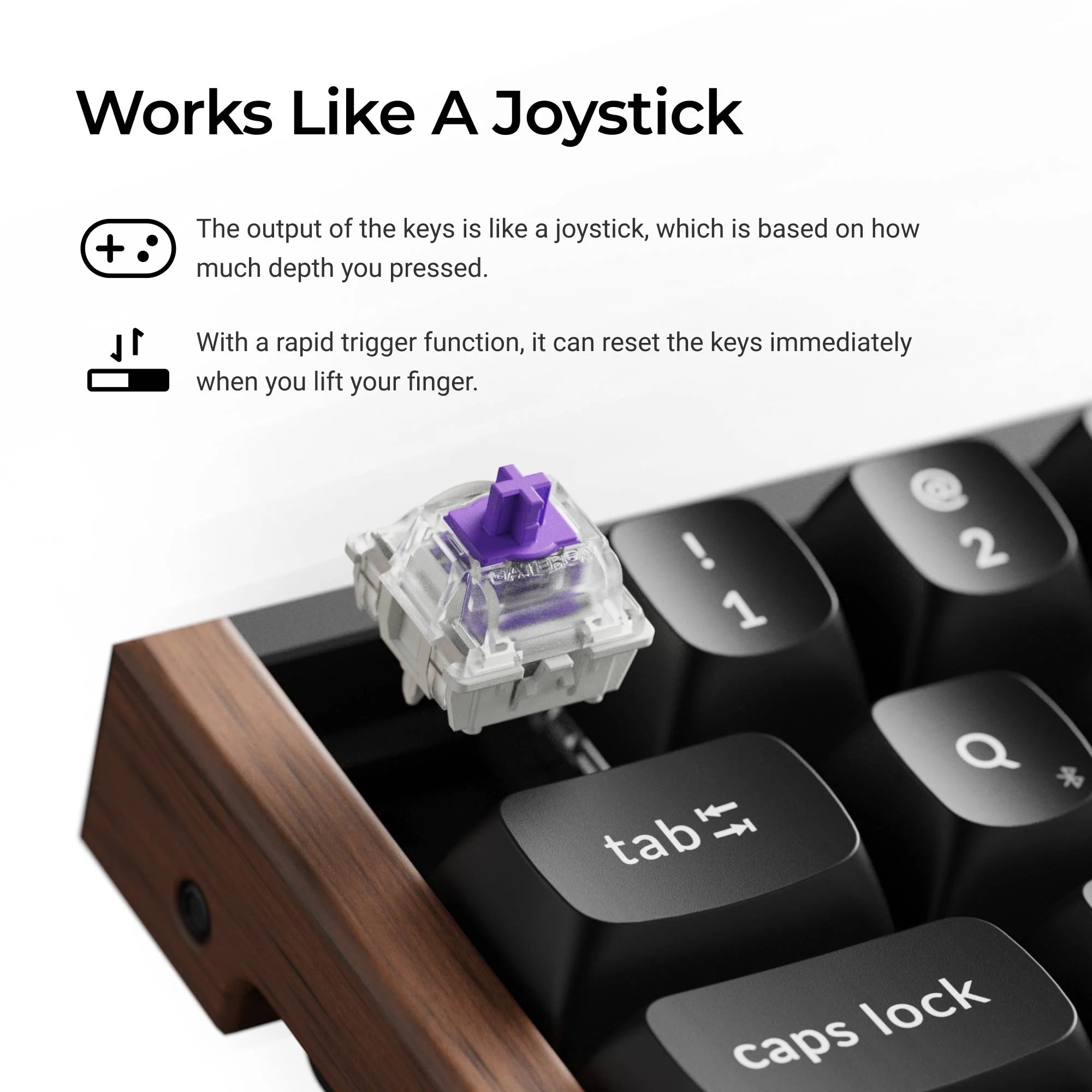 Keychron K6 HE Wireless Magnetic Switch Keyboard - View 3