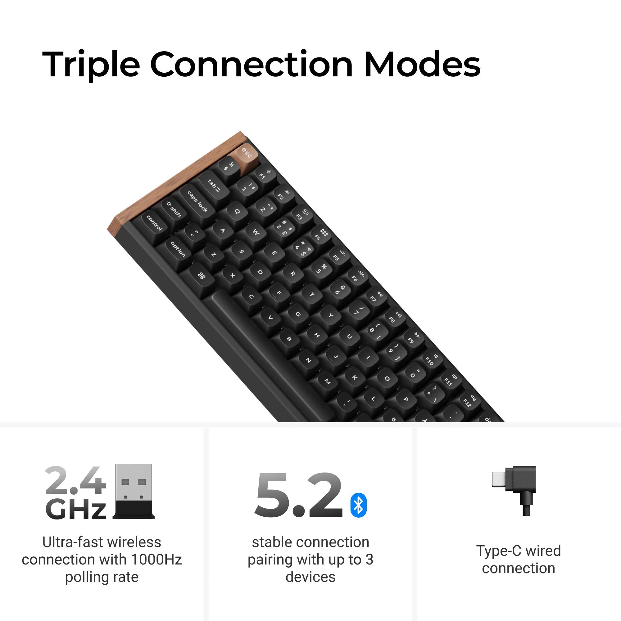 Keychron K4 HE Wireless Magnetic Switch Custom Keyboard ISO Layout Collection - View 4