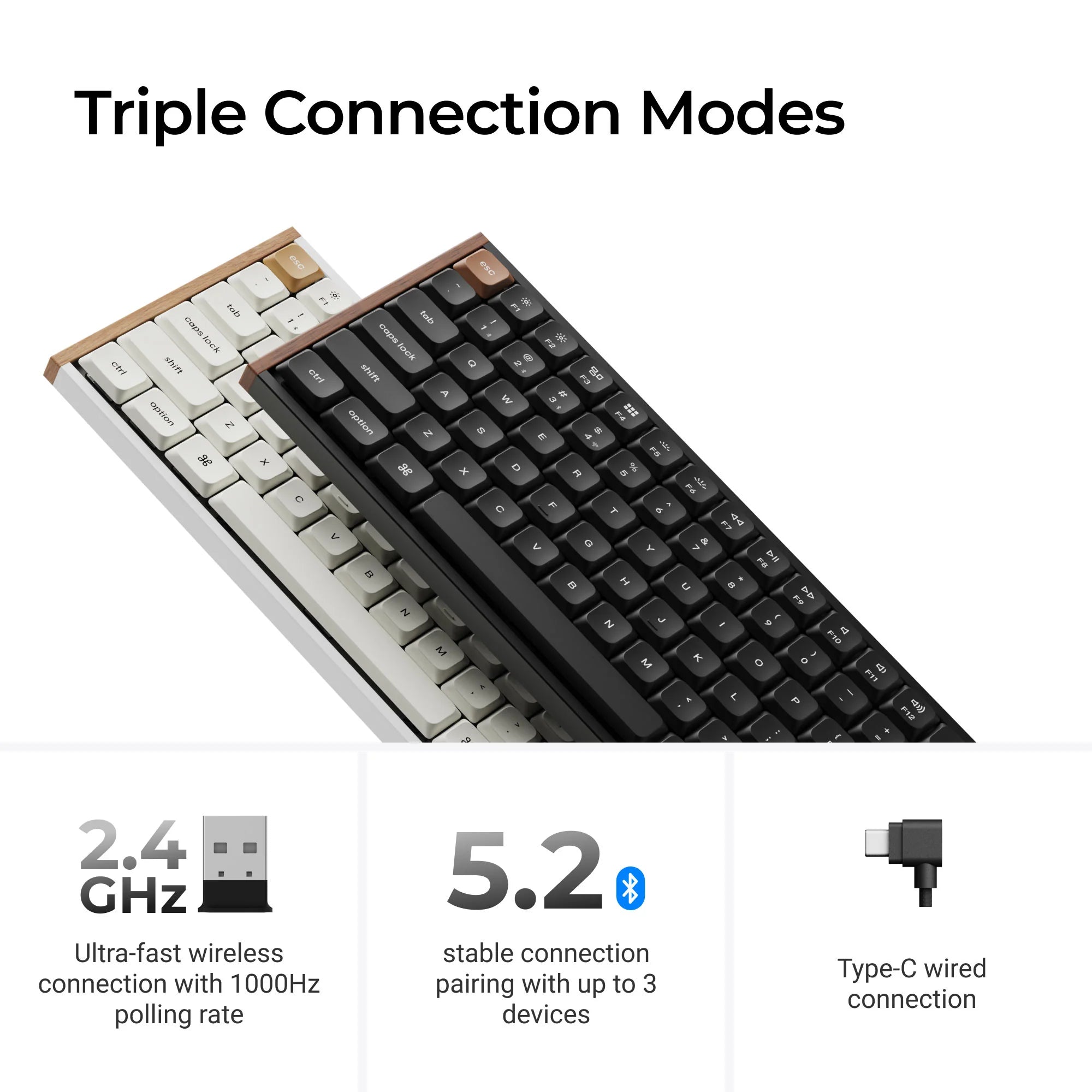 Keychron K3 HE Wireless Magnetic Switch Custom Keyboard - View 4
