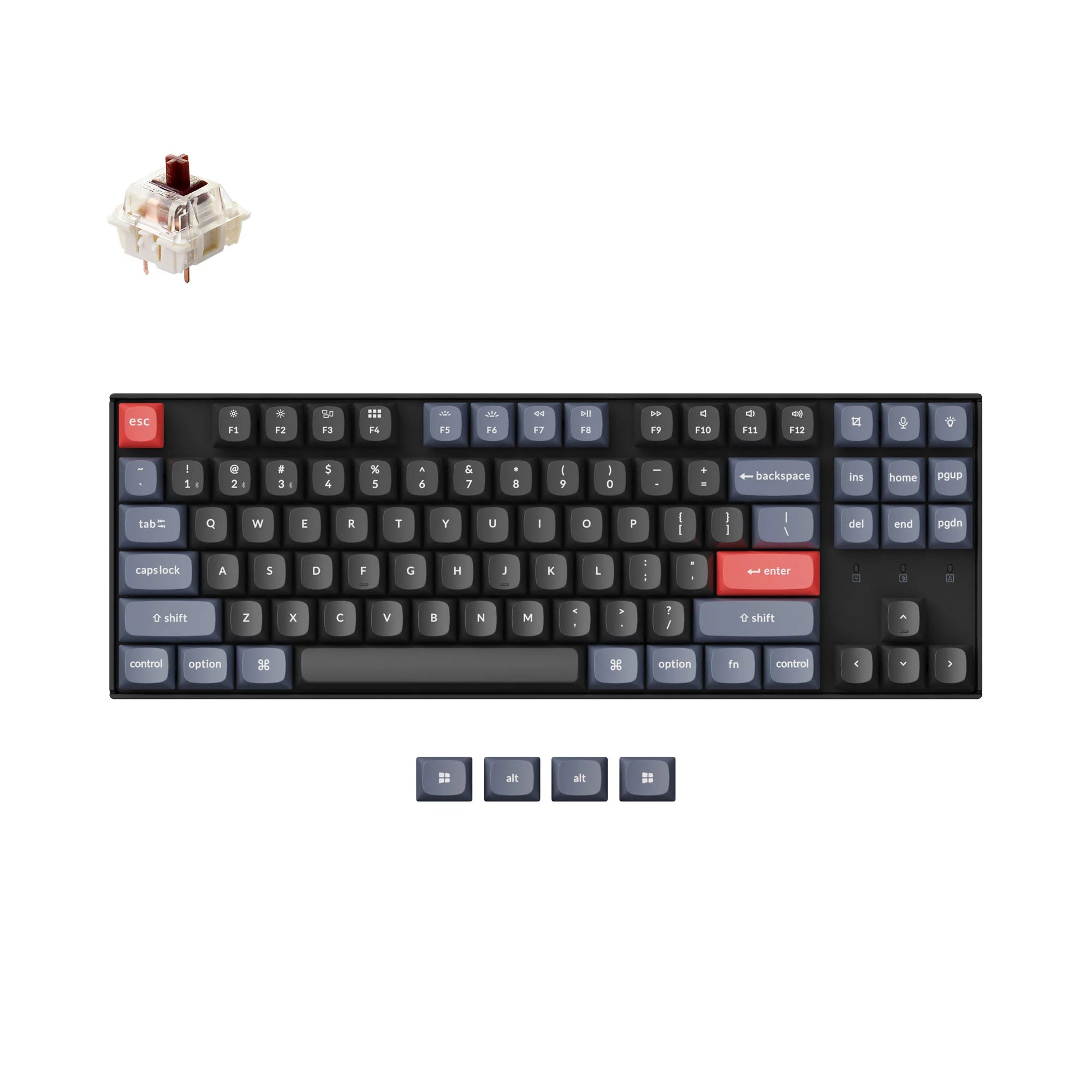 Keychron K8 Pro QMK/VIA Wireless Mechanical Keyboard - View 3