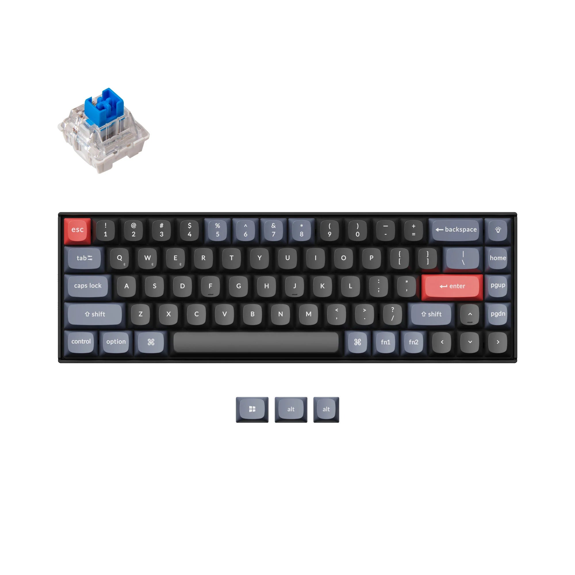 Keychron K6 Pro QMK/VIA Wireless Custom Mechanical Keyboard - View 2
