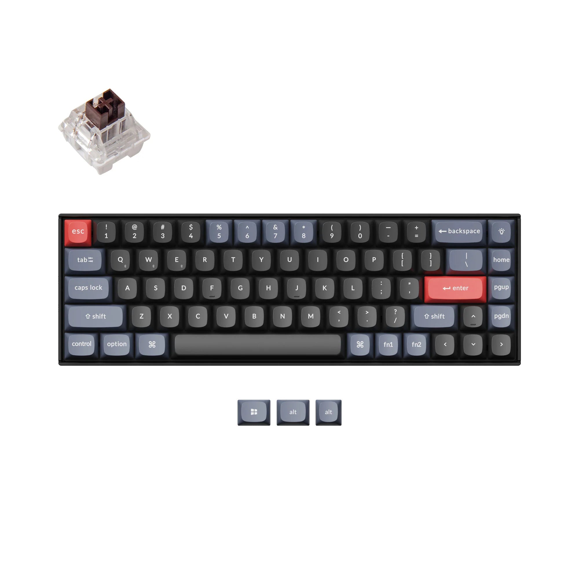 Keychron K6 Pro QMK/VIA Wireless Custom Mechanical Keyboard - View 3