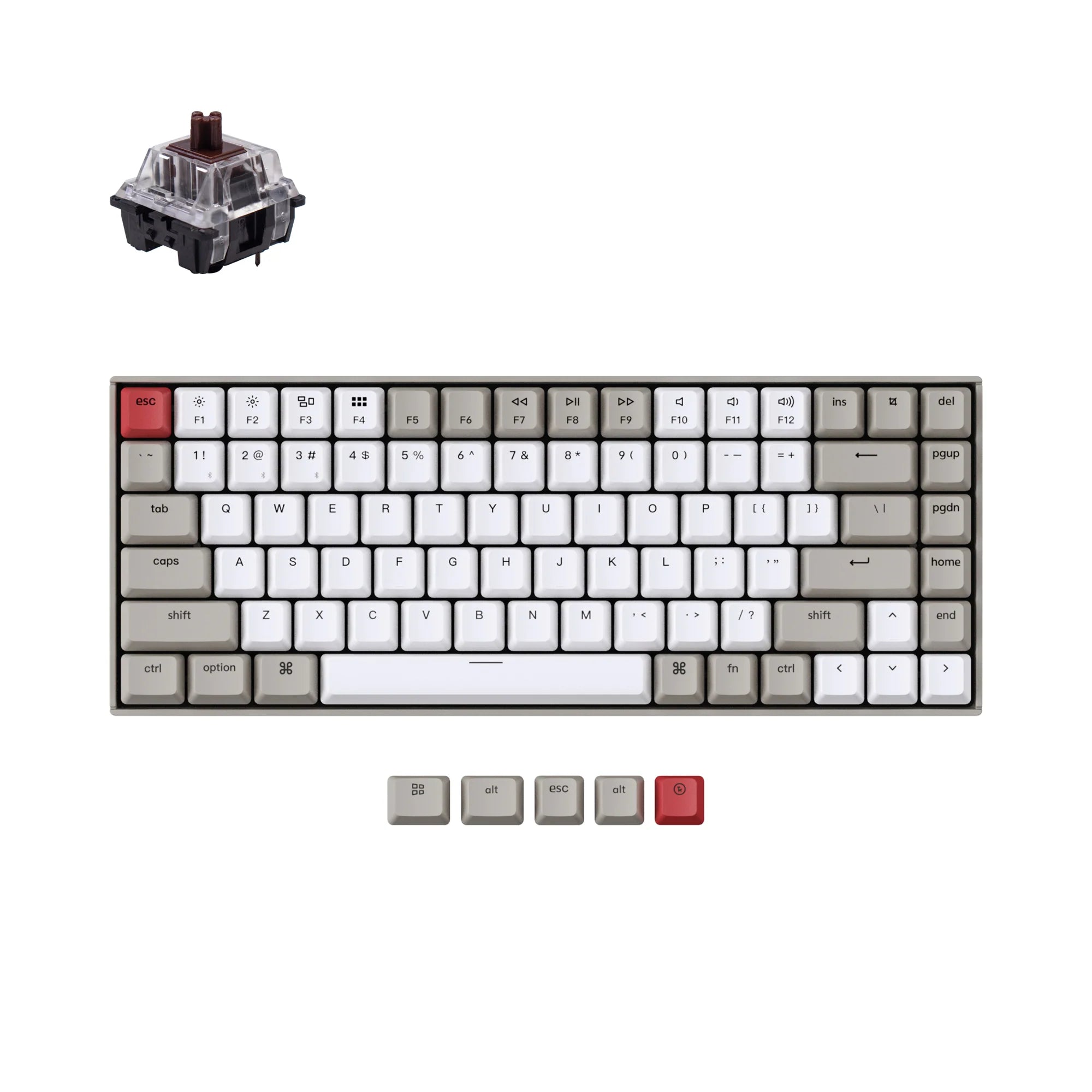 Keychron K2 Non-Backlight Wireless Mechanical Keyboard - View 3