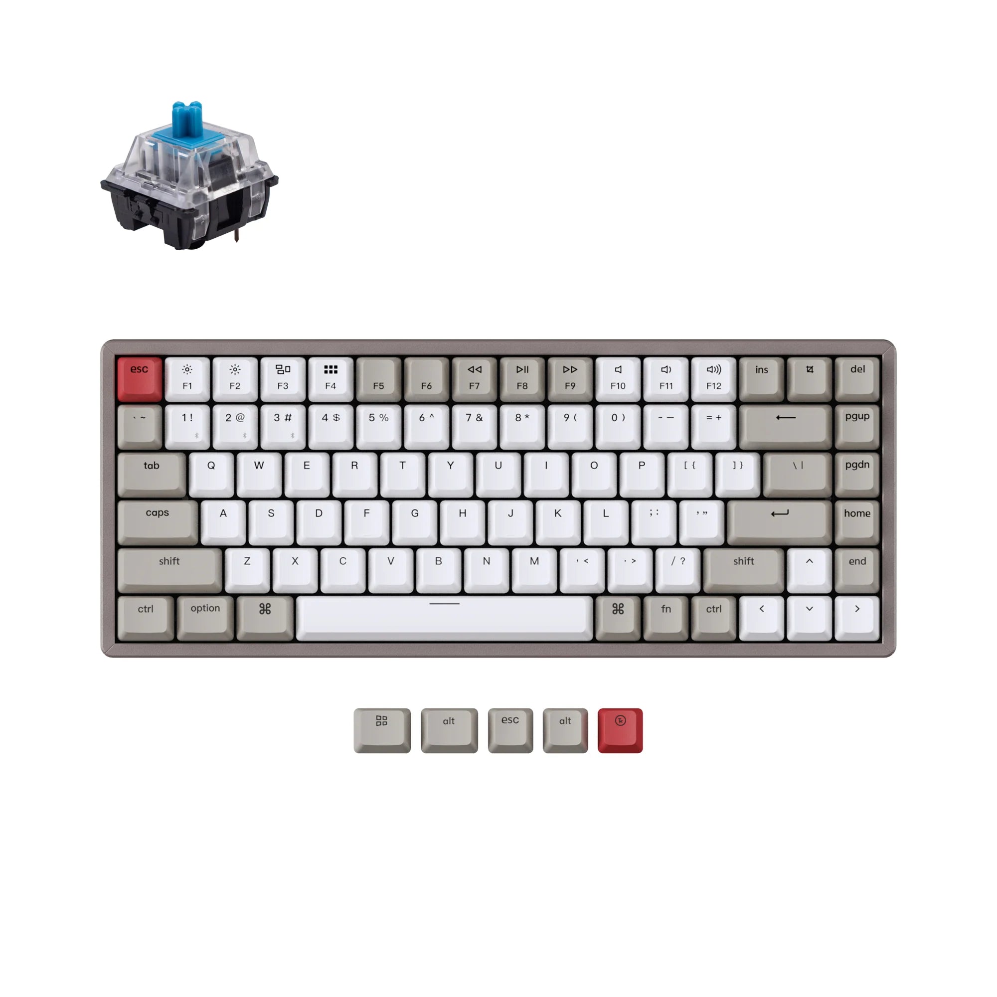 Keychron K2 Non-Backlight Wireless Mechanical Keyboard - View 5