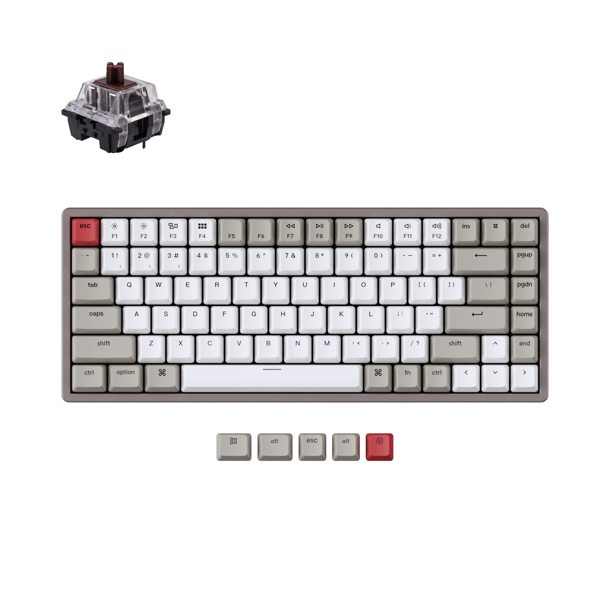Keychron K2 Non-Backlight Wireless Mechanical Keyboard - View 6