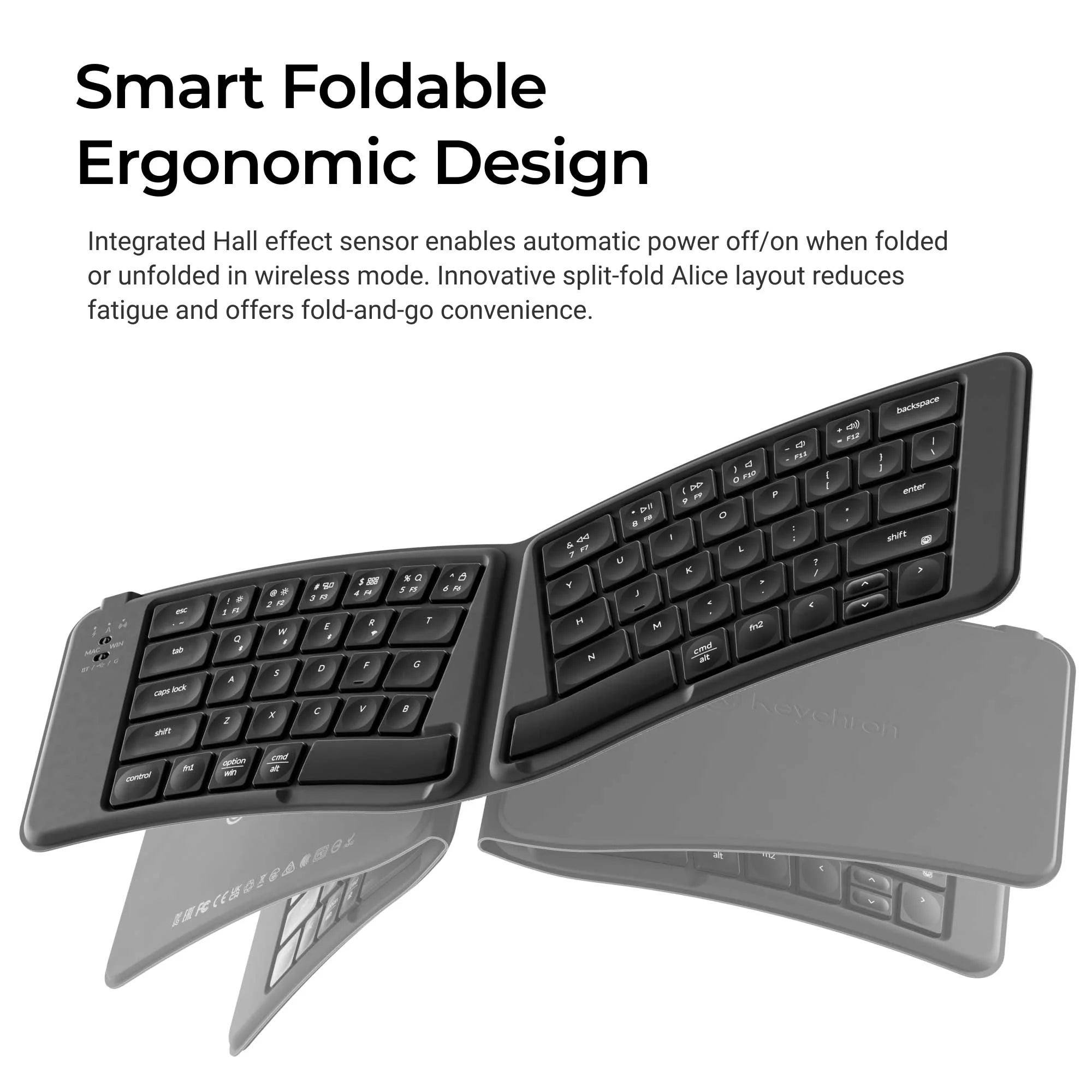 Keychron B11 Pro Ultra-Slim Wireless Foldable Keyboard - View 5