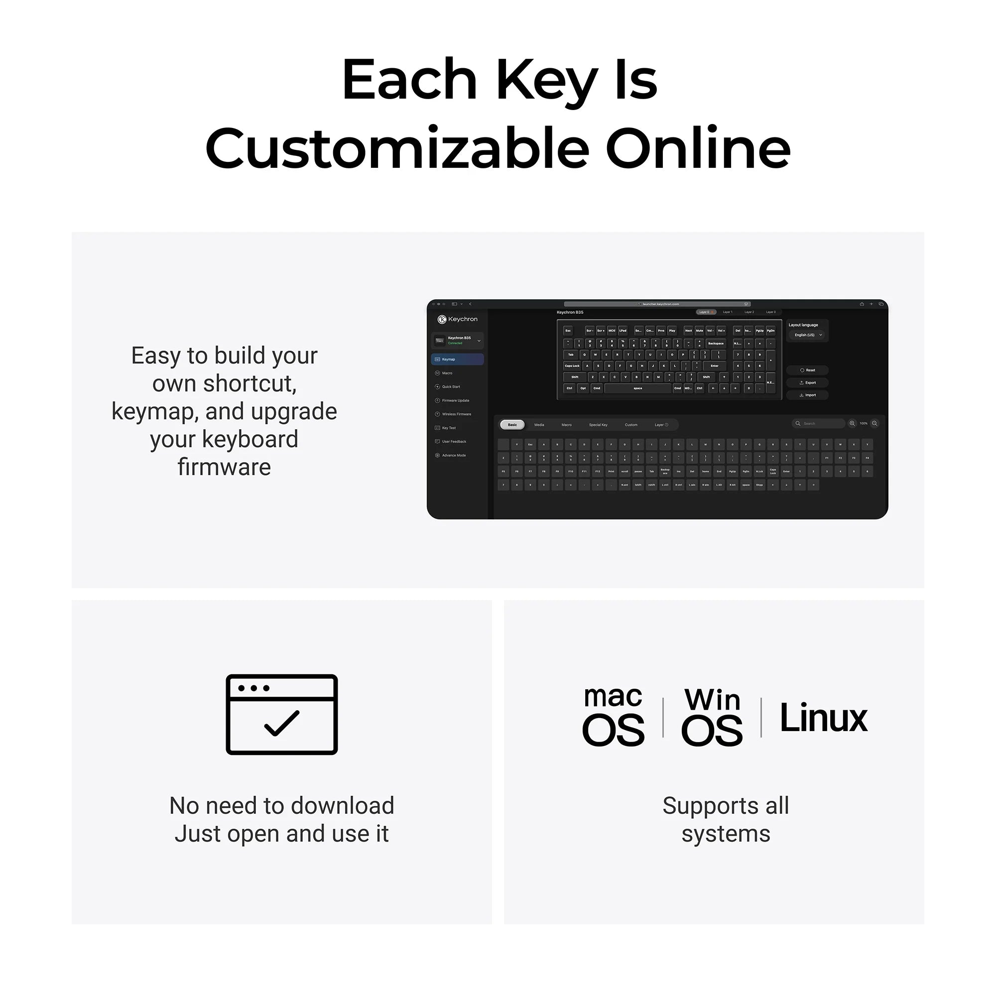Keychron B35 Wireless Keyboard - View 5