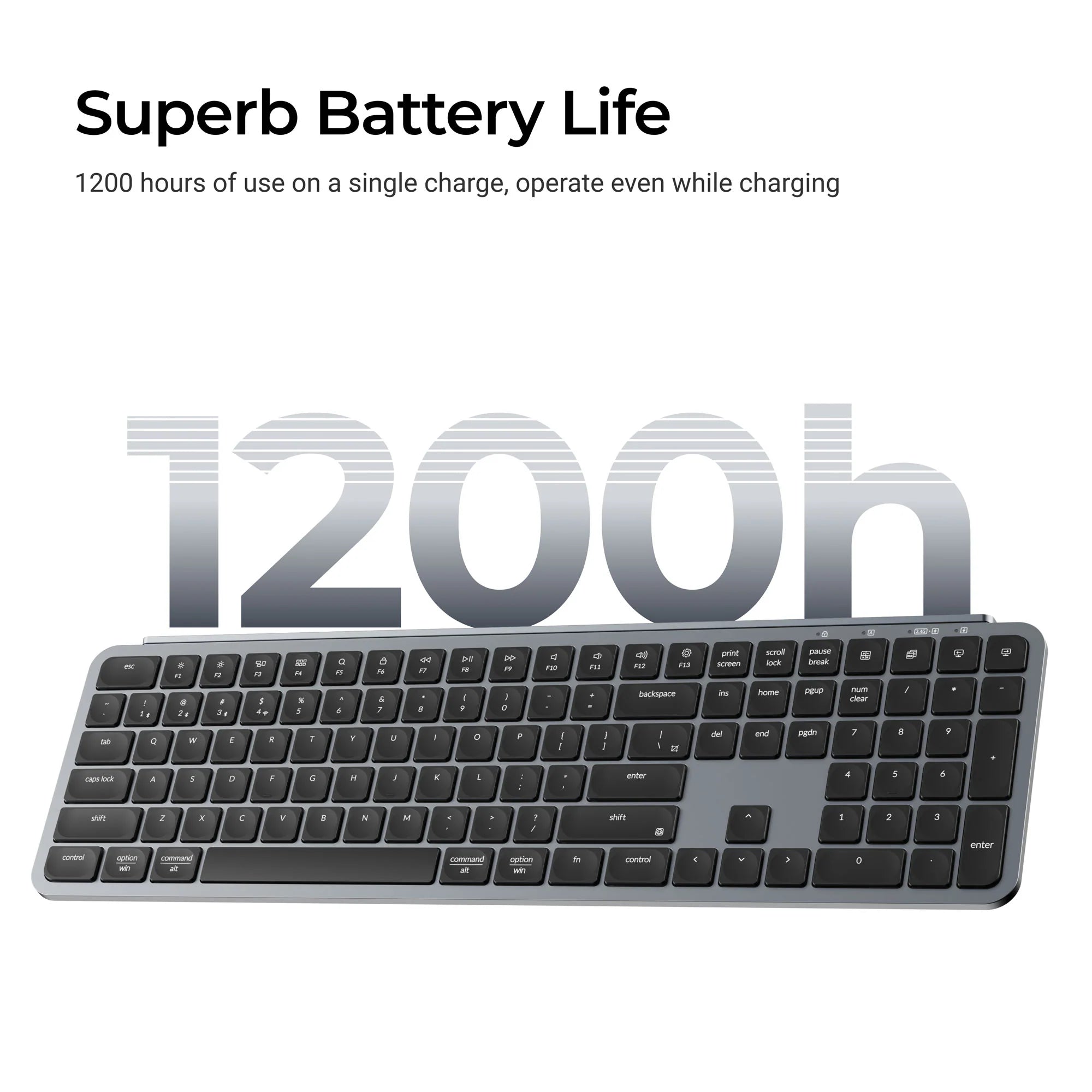 Keychron B6 Pro Ultra-Slim Wireless Keyboard - View 3