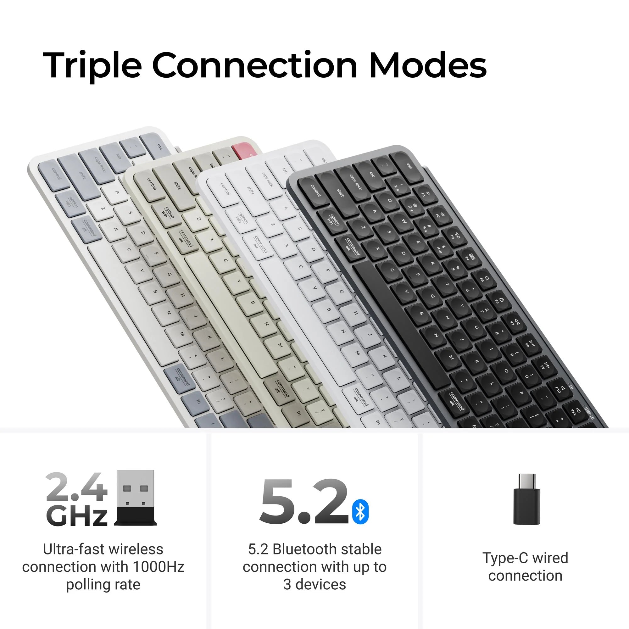 Keychron B1 Pro Ultra-Slim Wireless Keyboard - View 5