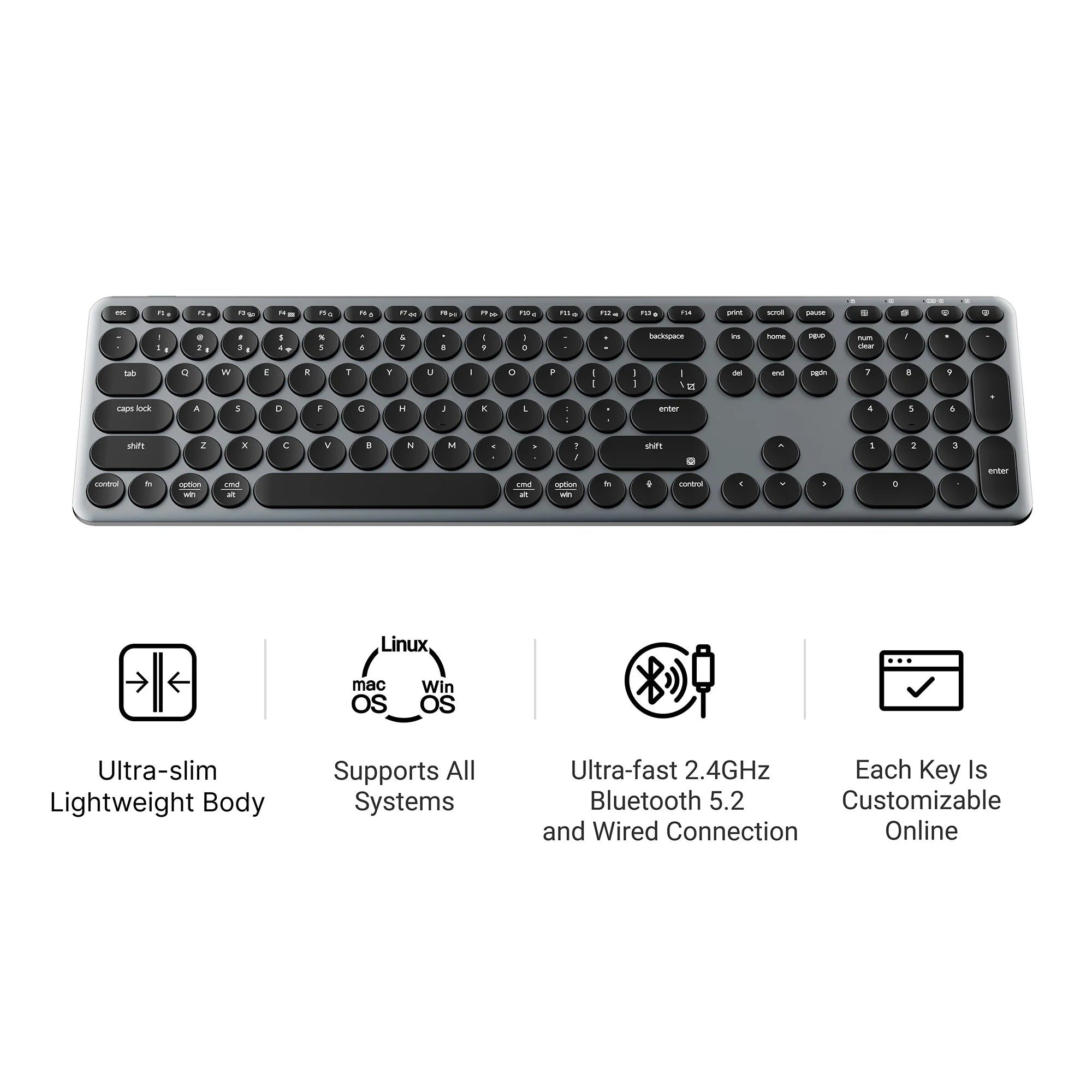 Keychron B5 Pro Ultra-Slim Wireless Keyboard