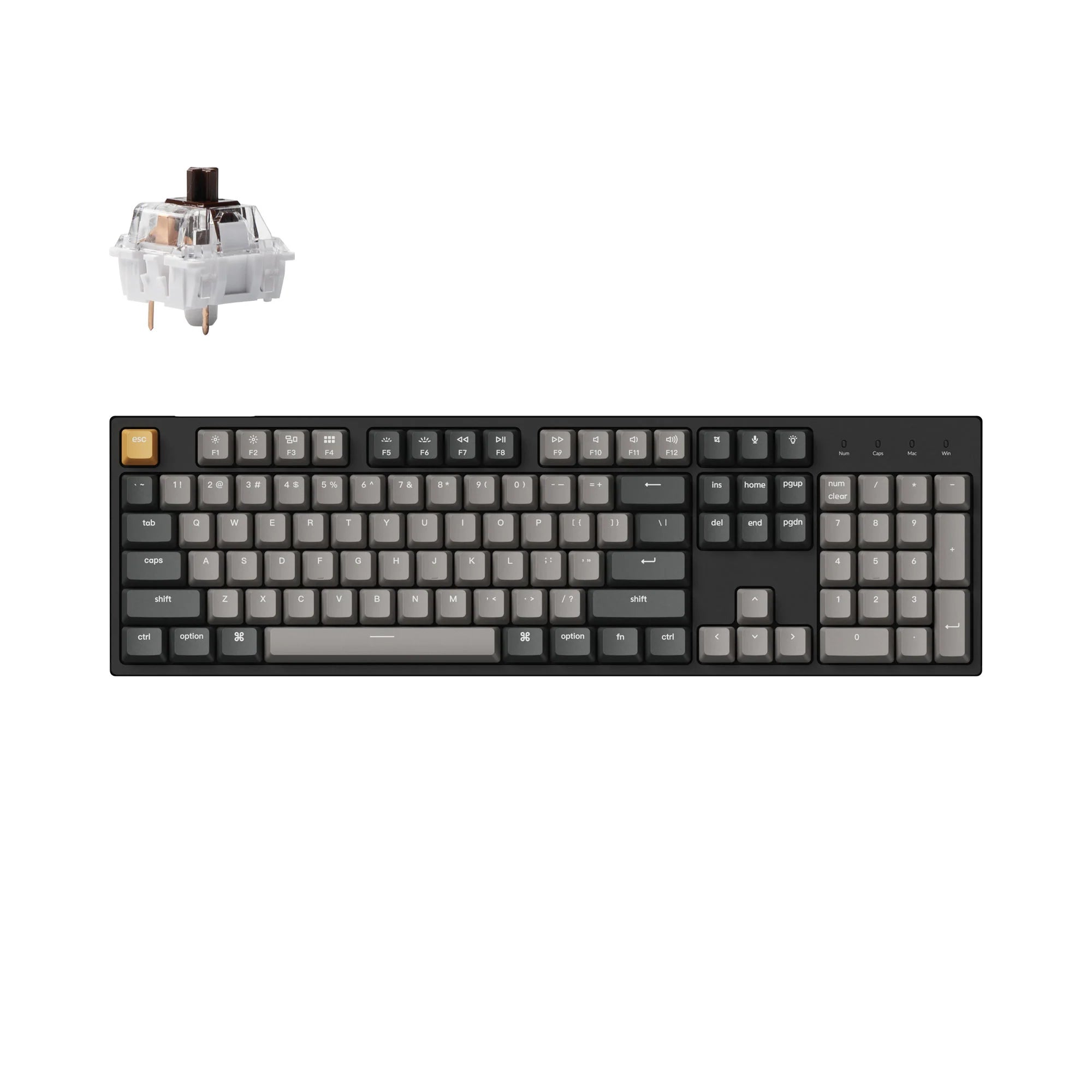 Keychron C2 Pro QMK/VIA Wired Mechanical Keyboard - View 2