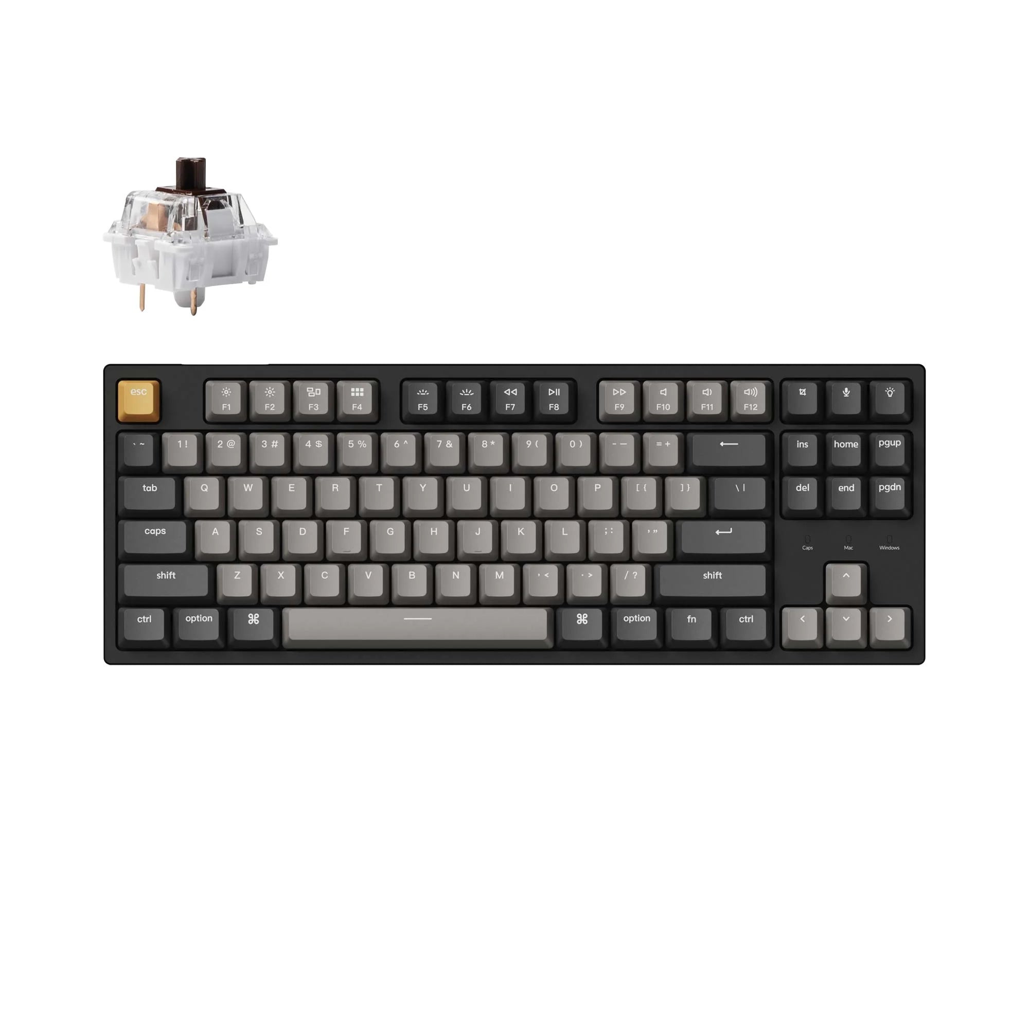 Keychron C1 Pro QMK/VIA Wired Mechanical Keyboard - View 2