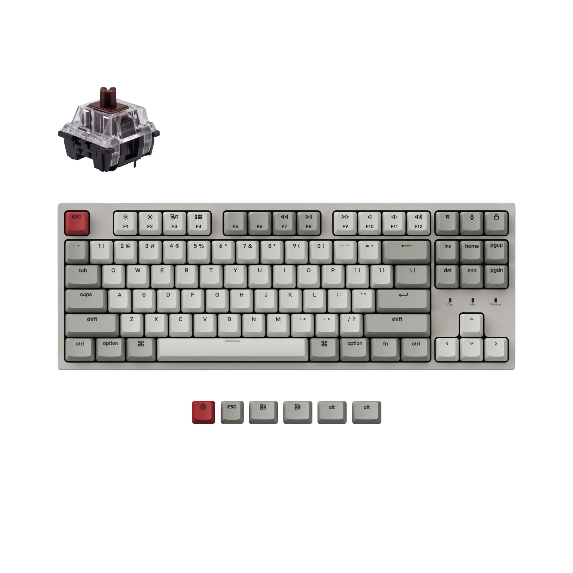Keychron C1 Wired Mechanical Keyboard - View 3