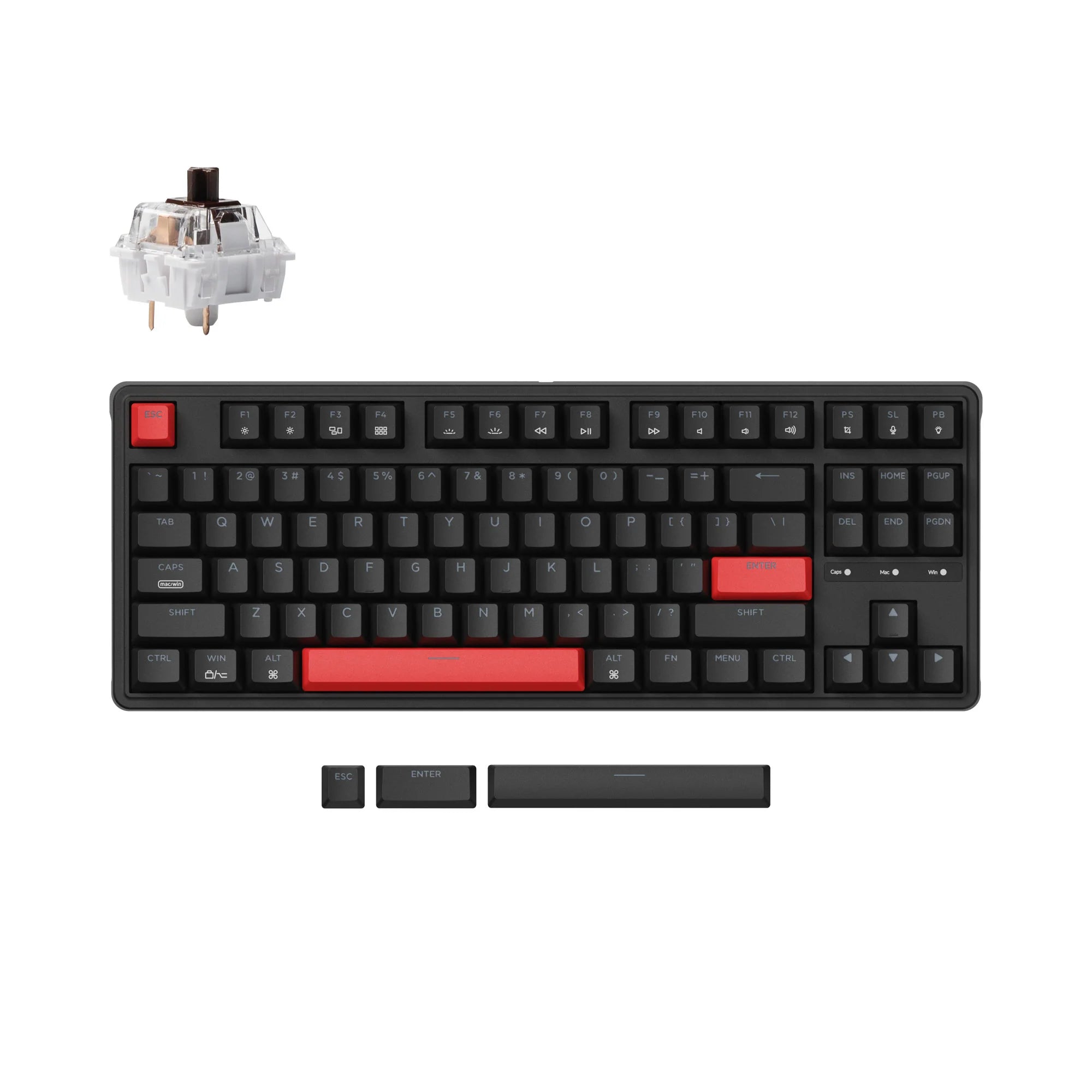 Keychron C3 Pro QMK/VIA Wired Mechanical Keyboard - View 2