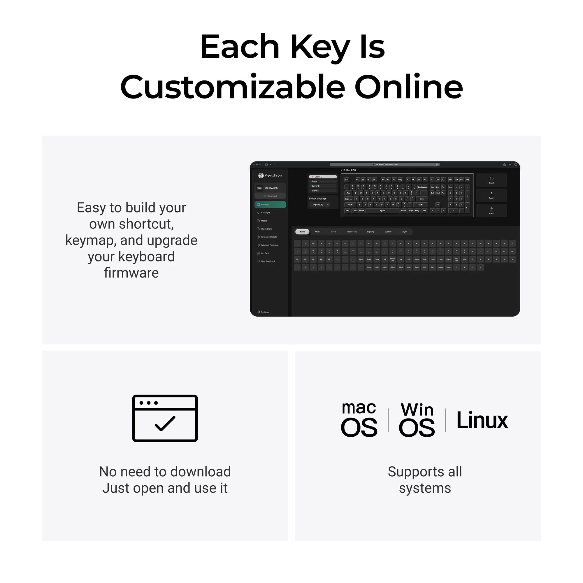 Keychron K10 Max QMK Wireless Mechanical Keyboard - View 6