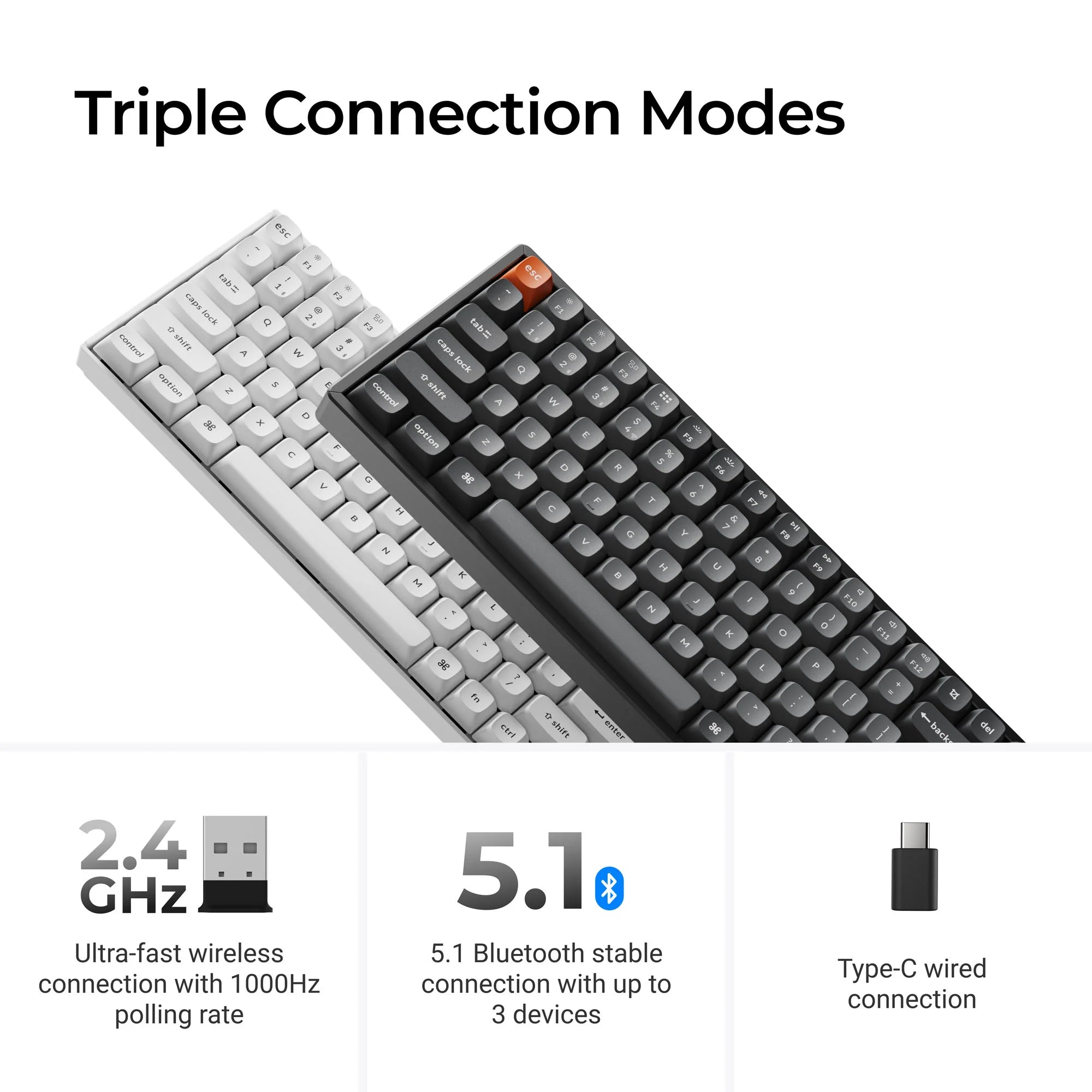 Keychron K2 Max QMK Wireless Mechanical Keyboard - View 4