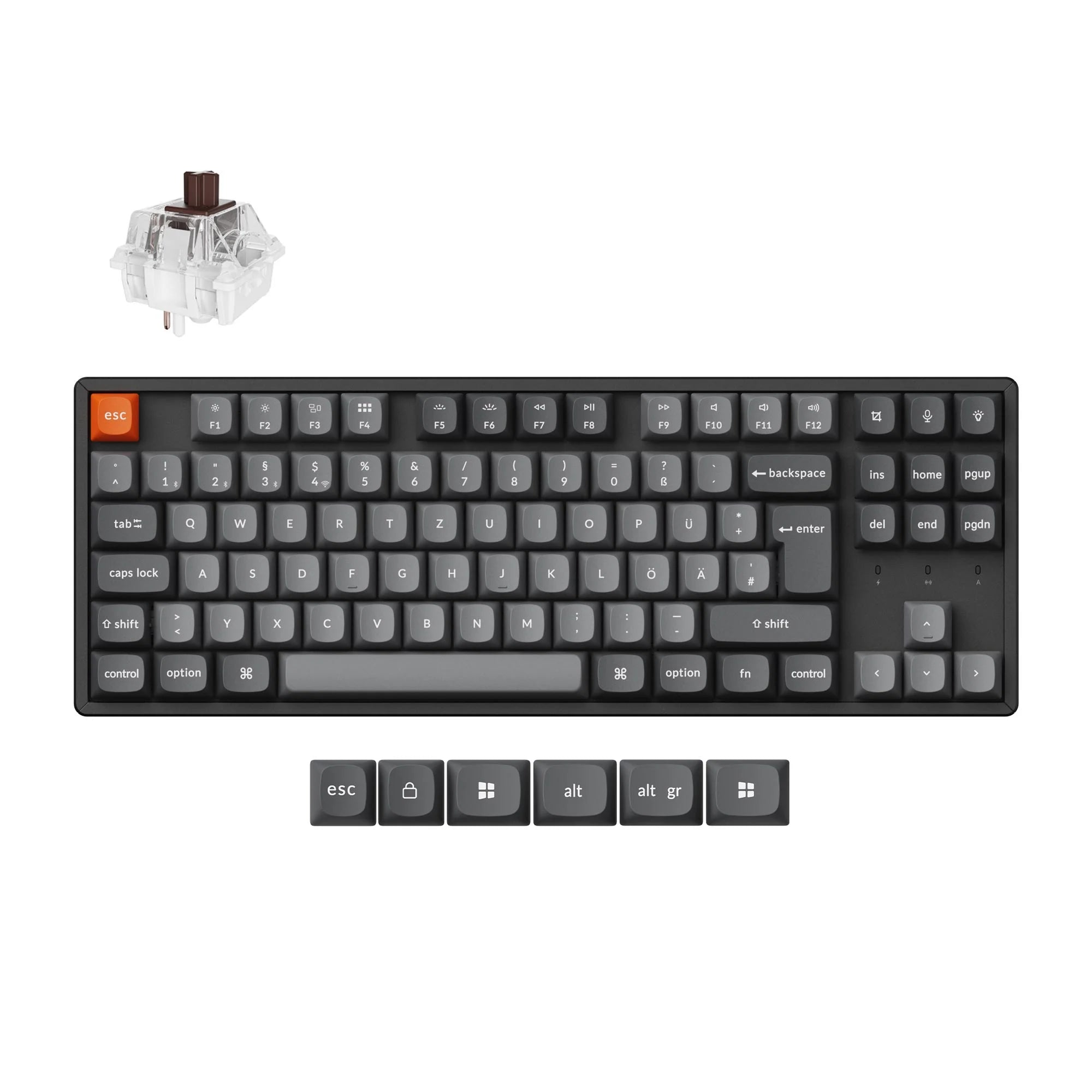 Keychron K8 Max QMK Wireless Mechanical Keyboard ISO Layout Collection - View 5
