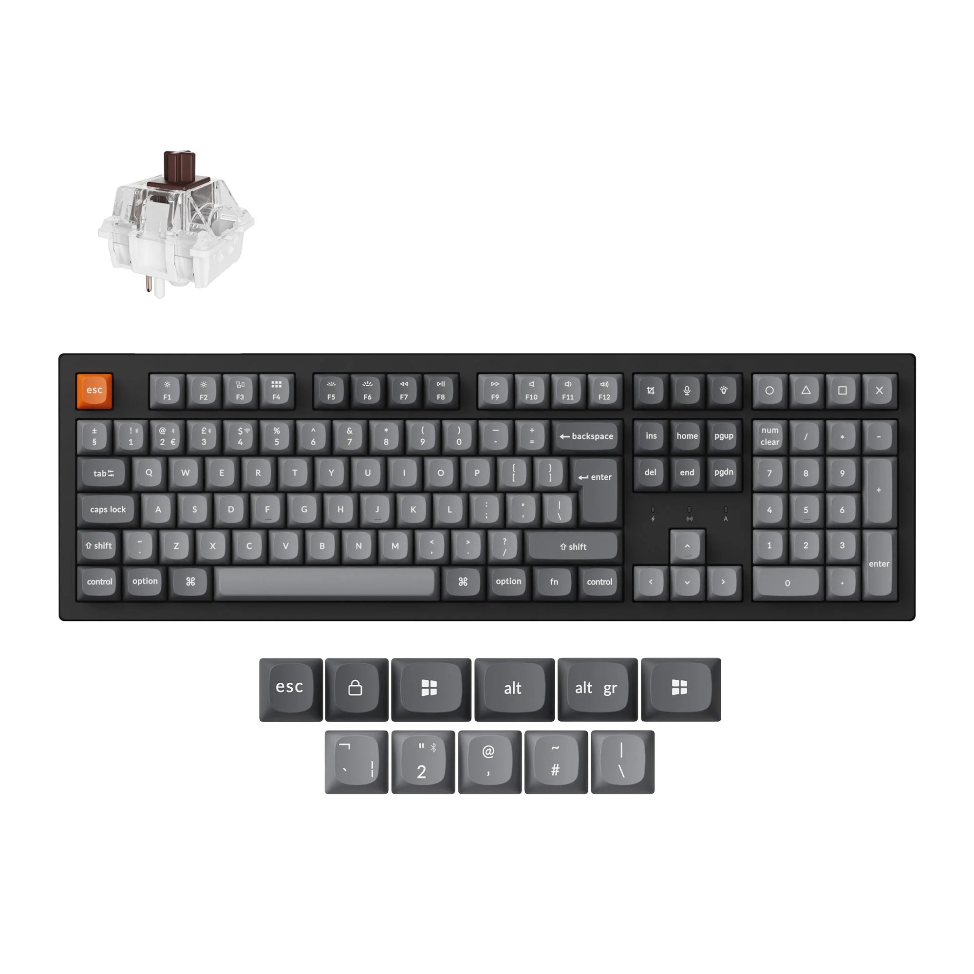 Keychron K10 Max QMK Wireless Mechanical Keyboard ISO Layout Collection - View 2