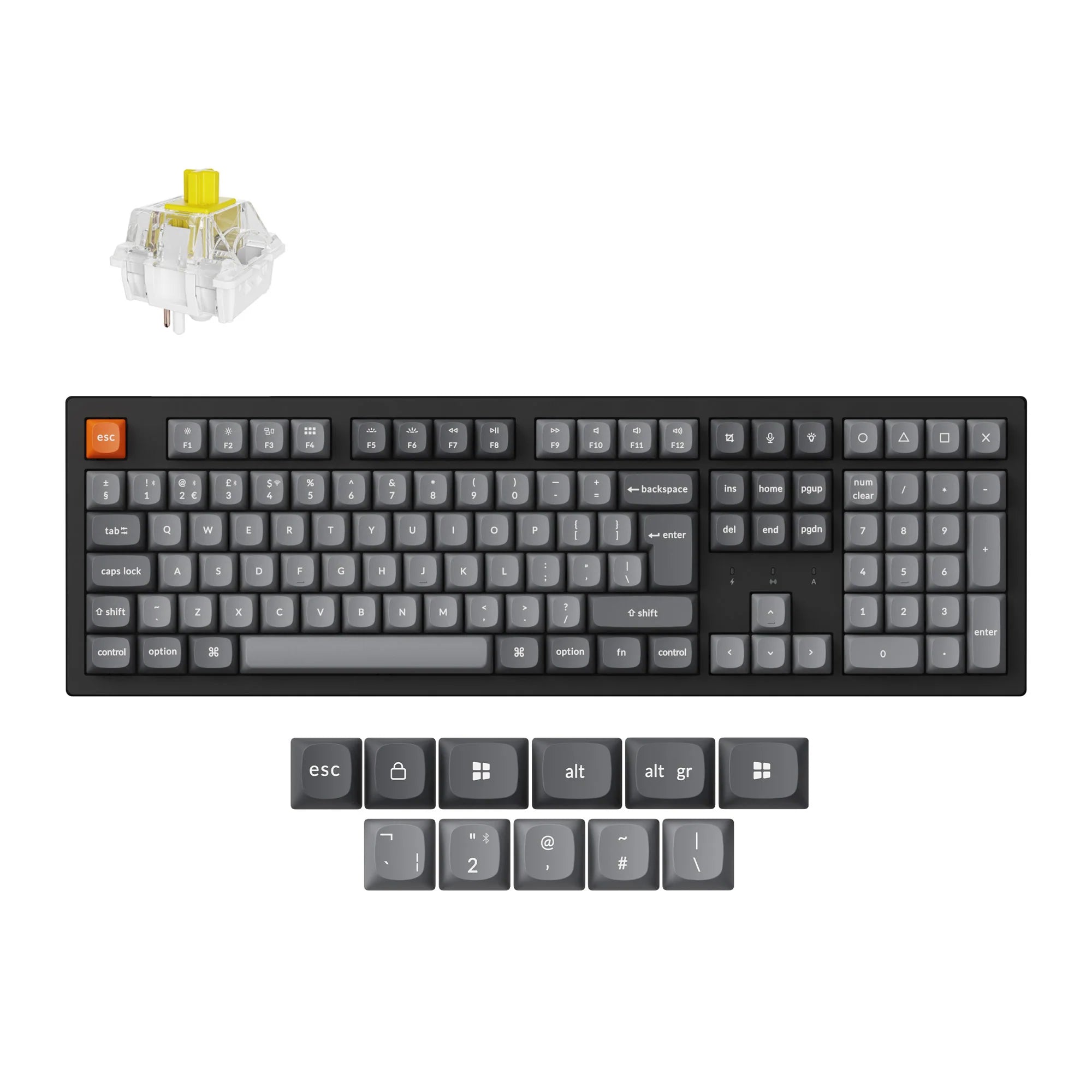 Keychron K10 Max QMK Wireless Mechanical Keyboard ISO Layout Collection - View 3