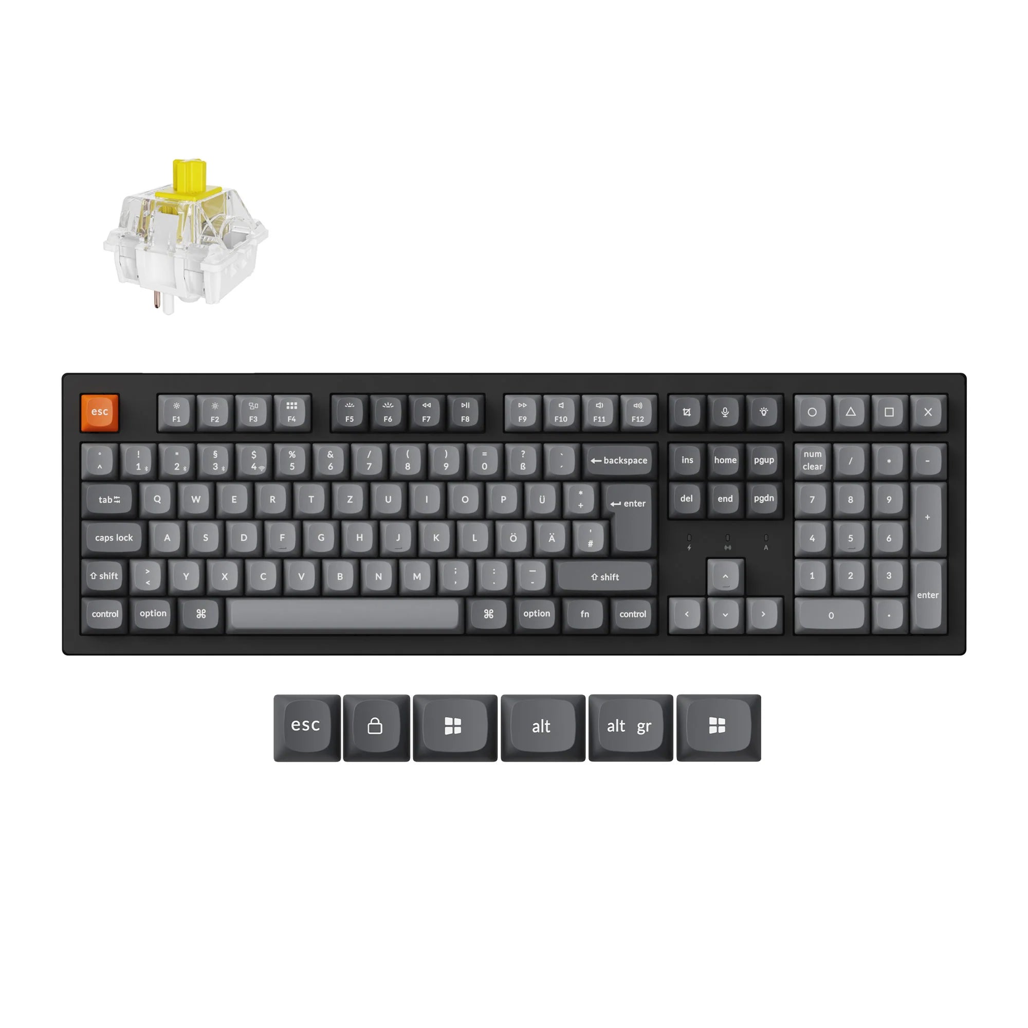 Keychron K10 Max QMK Wireless Mechanical Keyboard ISO Layout Collection - View 6