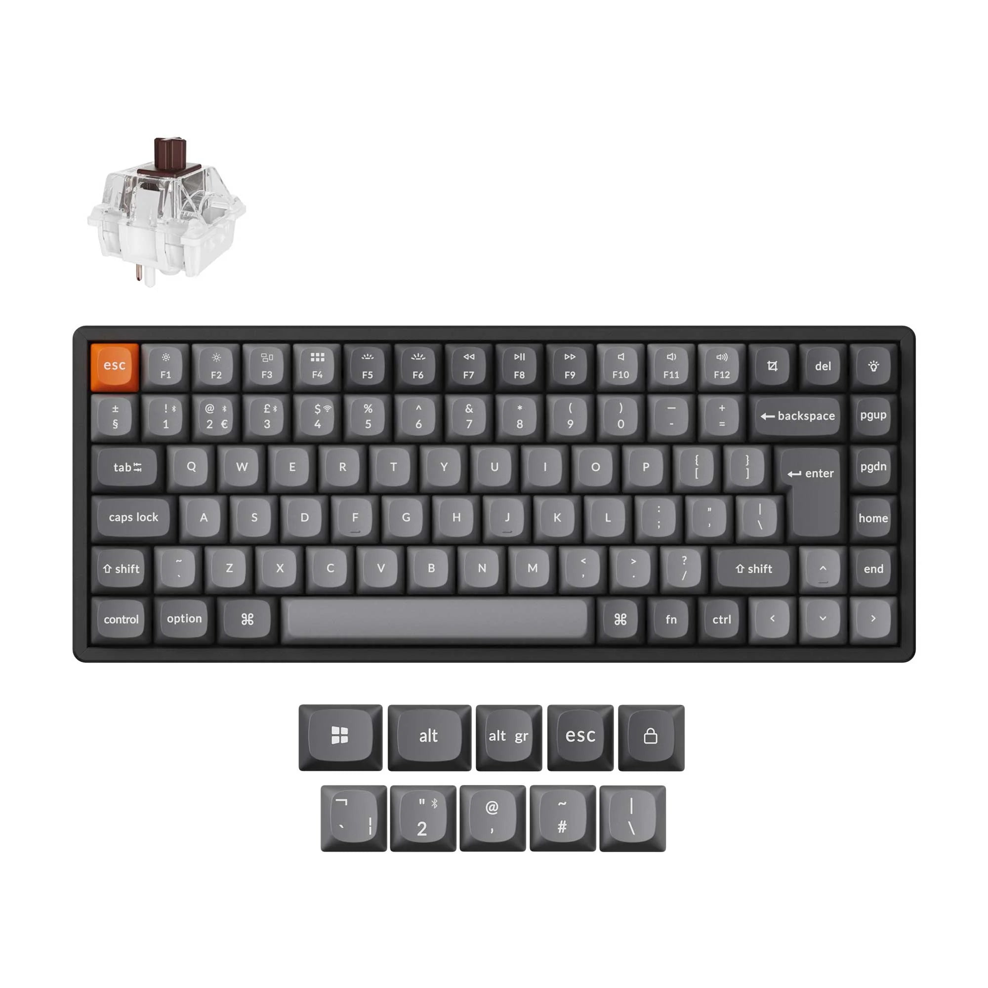 Keychron K2 Max QMK Wireless Mechanical Keyboard ISO Layout Collection - View 2