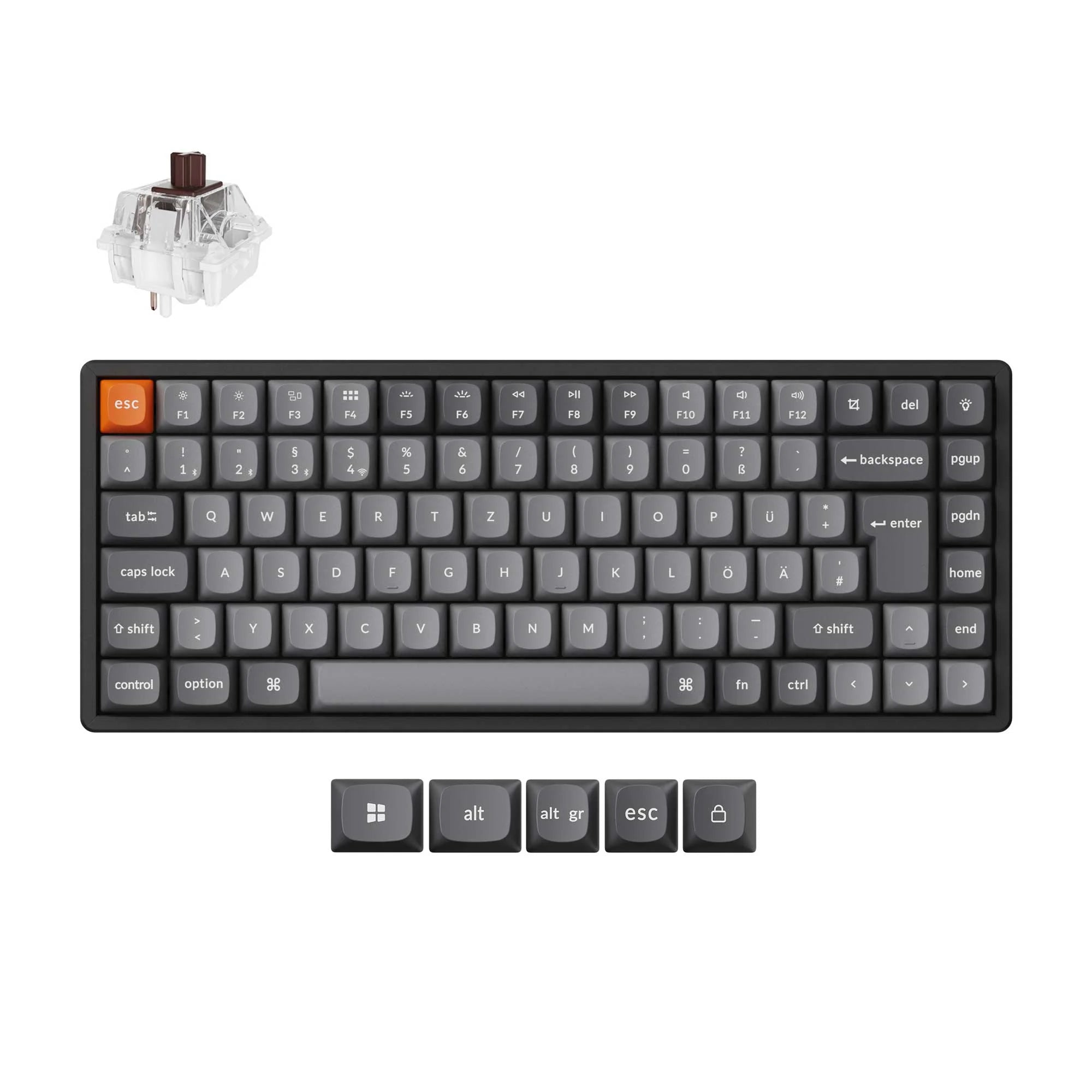 Keychron K2 Max QMK Wireless Mechanical Keyboard ISO Layout Collection - View 5
