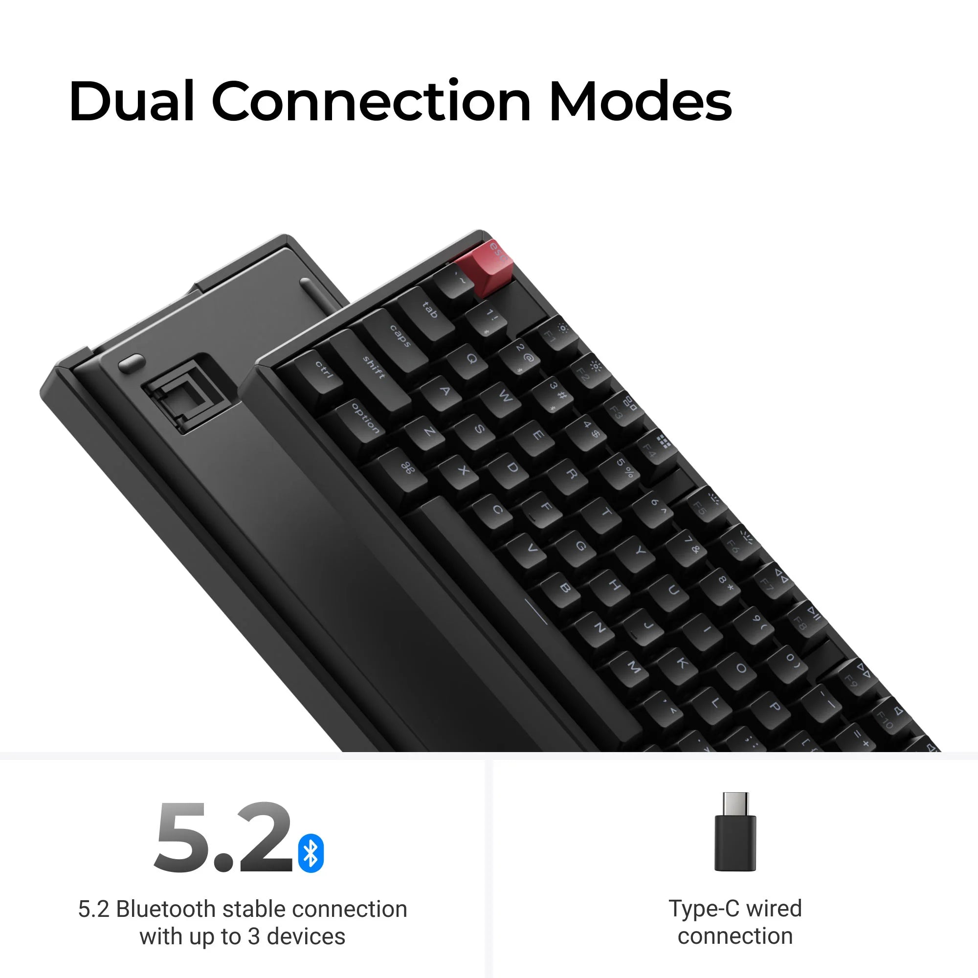 Keychron K10 QMK Wireless Mechanical Keyboard (Version 2) - View 3