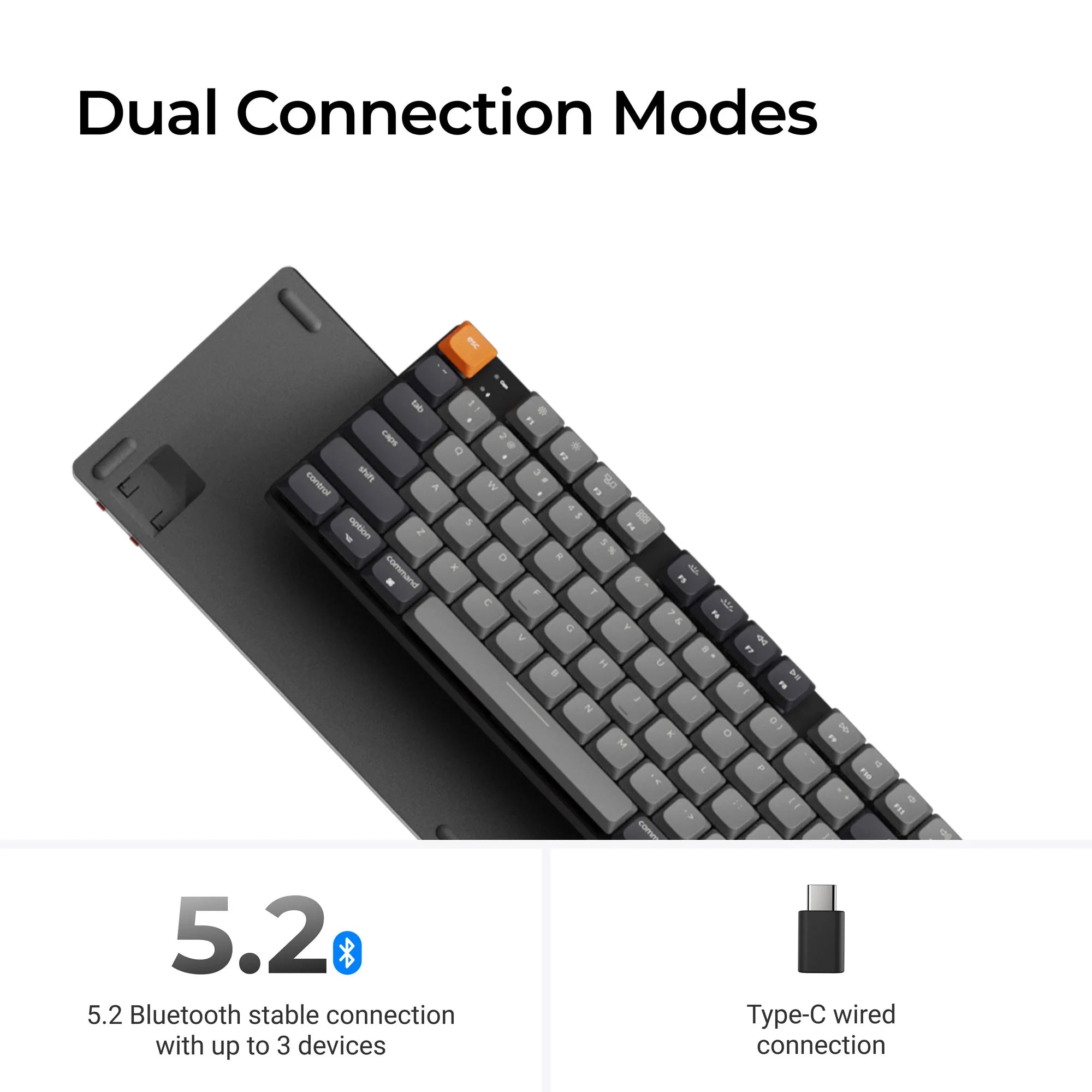Keychron K5 QMK Wireless Mechanical Keyboard (Version 2) - View 4