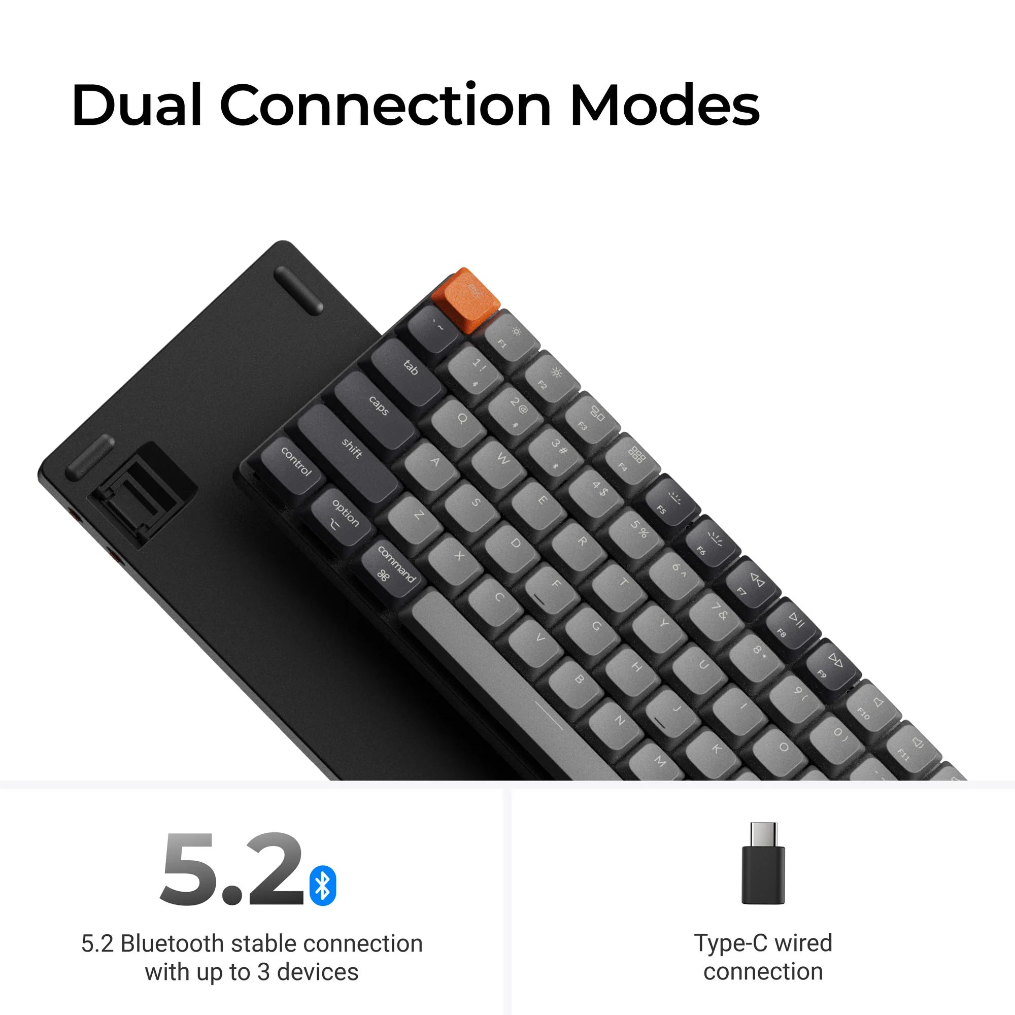 Keychron K3 QMK Wireless Mechanical Keyboard (Version 3) - View 4