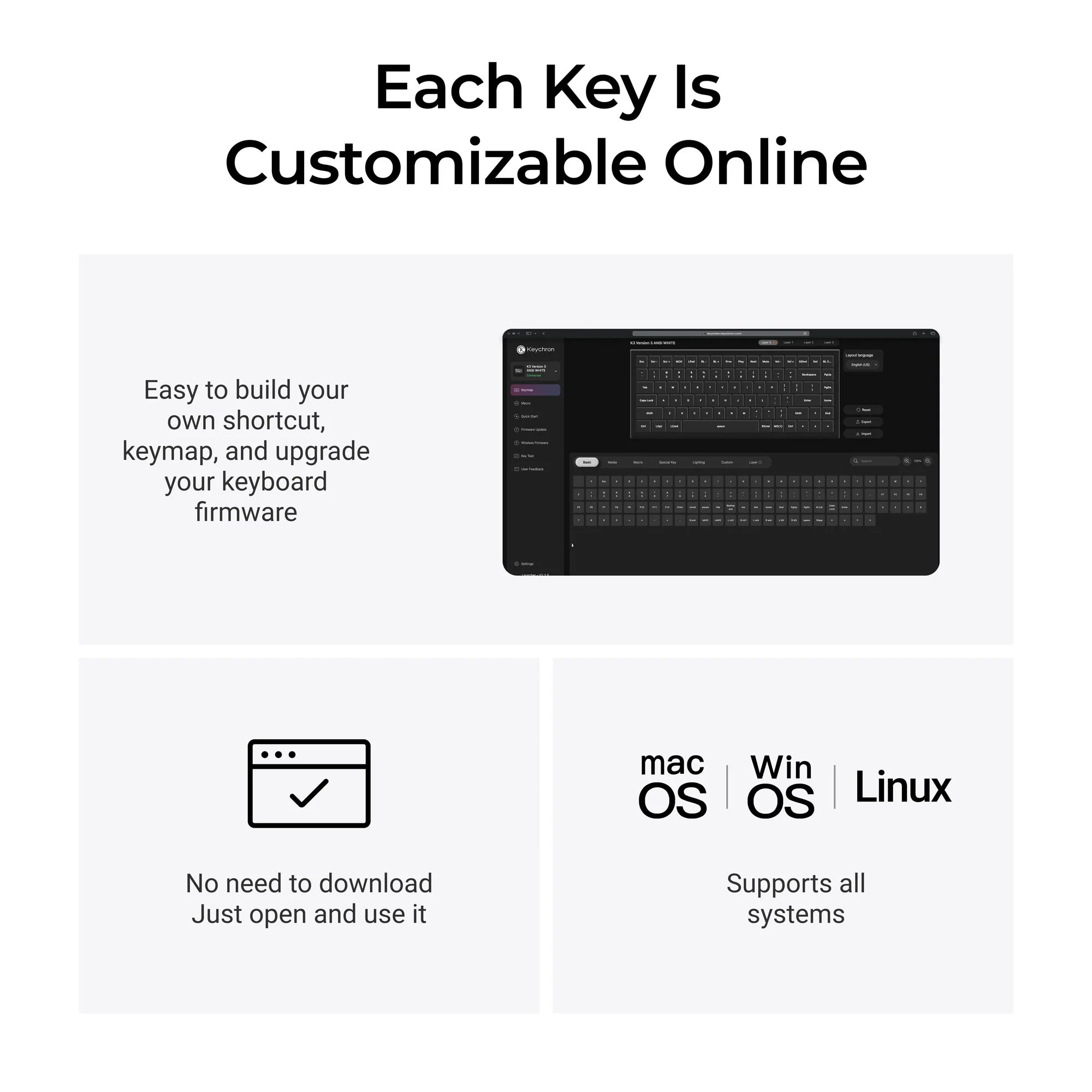 Keychron K3 QMK Wireless Mechanical Keyboard (Version 3) - View 6