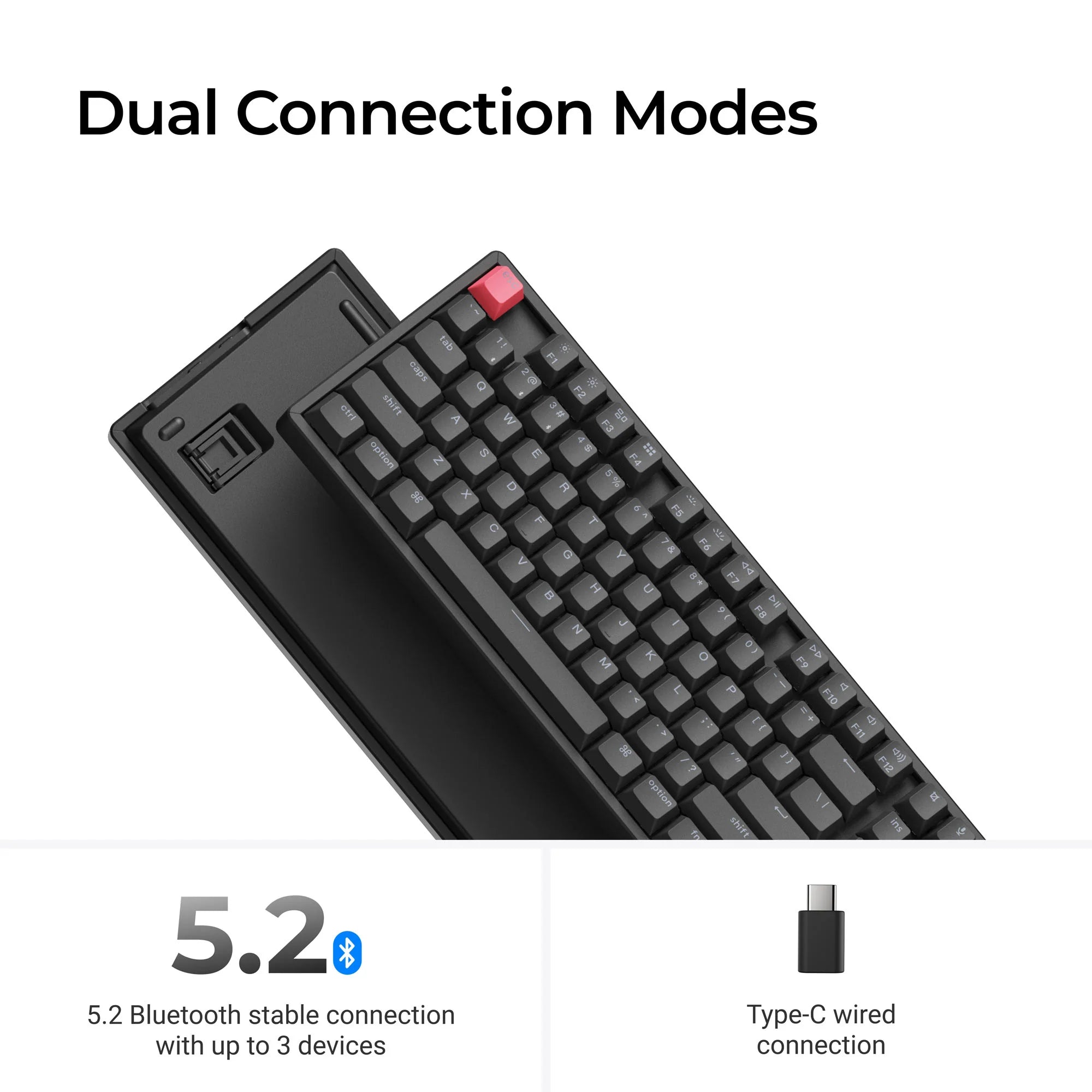 Keychron K8 QMK Wireless Mechanical Keyboard (Version 2) - View 3