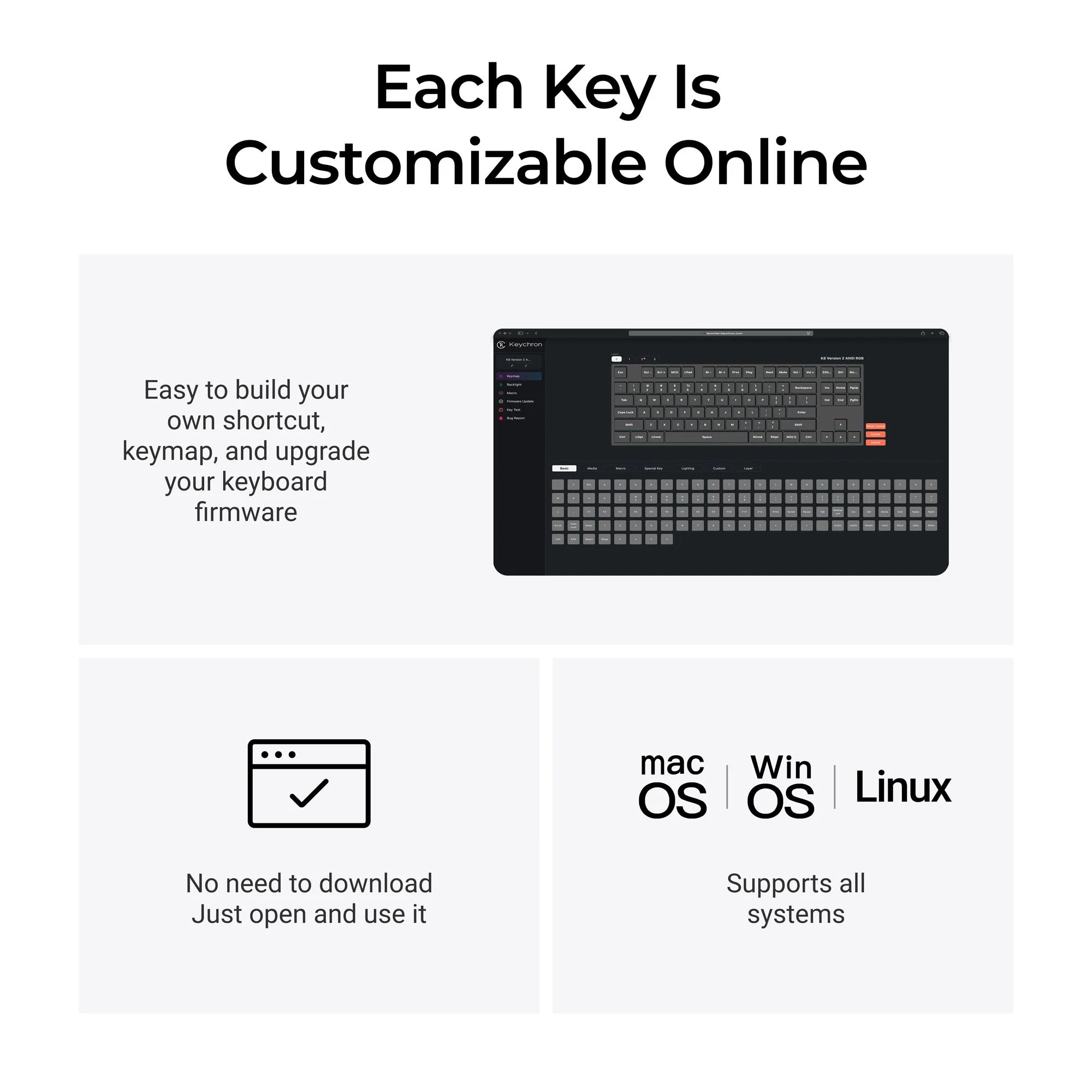 Keychron K8 QMK Wireless Mechanical Keyboard (Version 2) - View 5