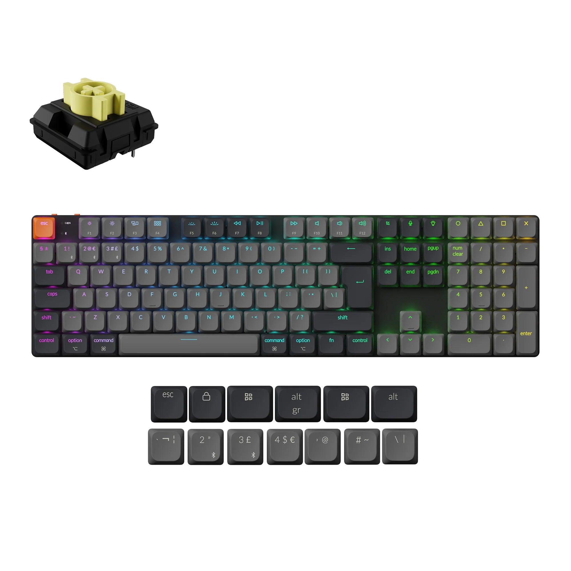 Keychron K5 QMK Wireless Mechanical Keyboard (ISO Layout) - Version 2 - View 3