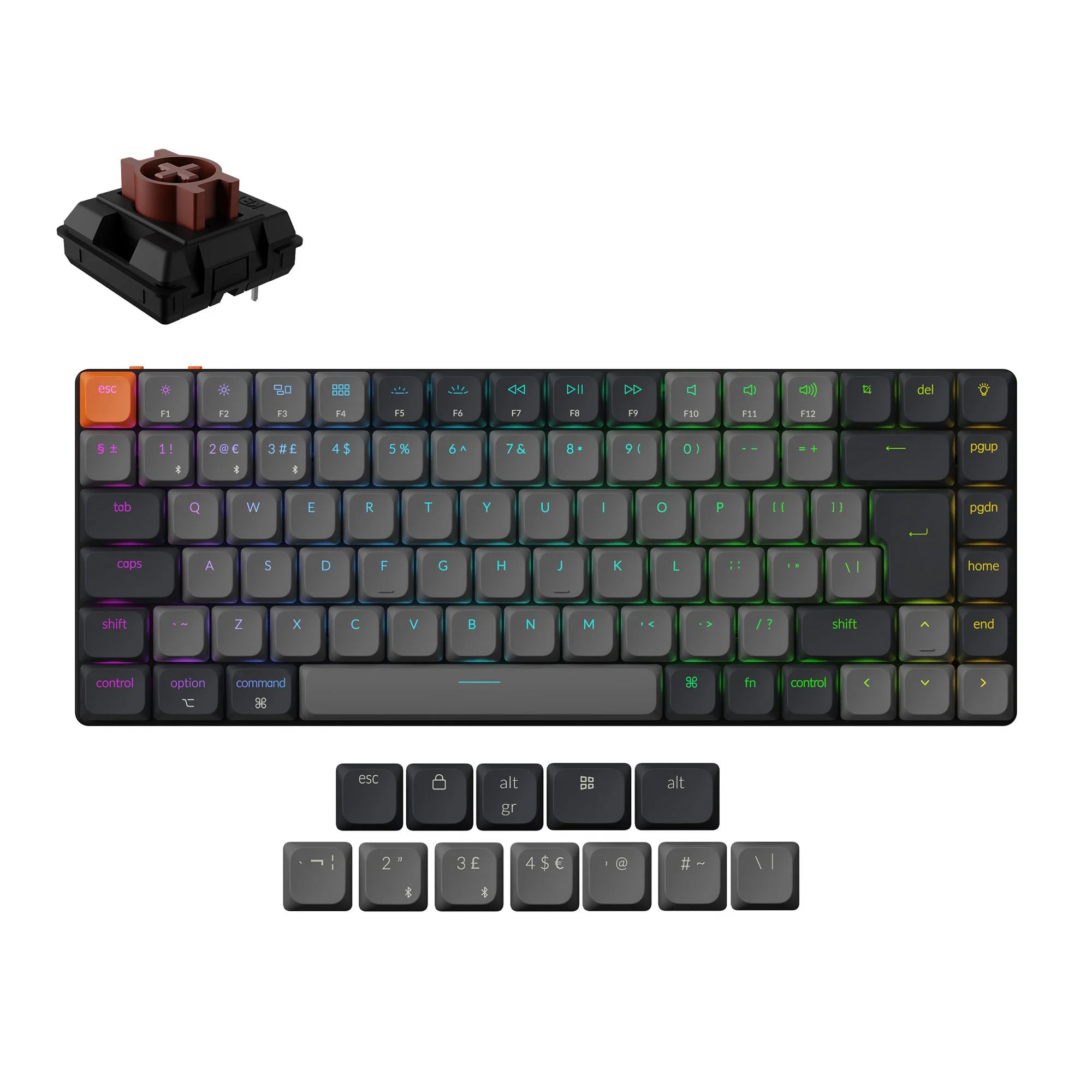 Keychron K3 QMK Wireless Mechanical Keyboard (ISO Layout) - Version 3 - View 2
