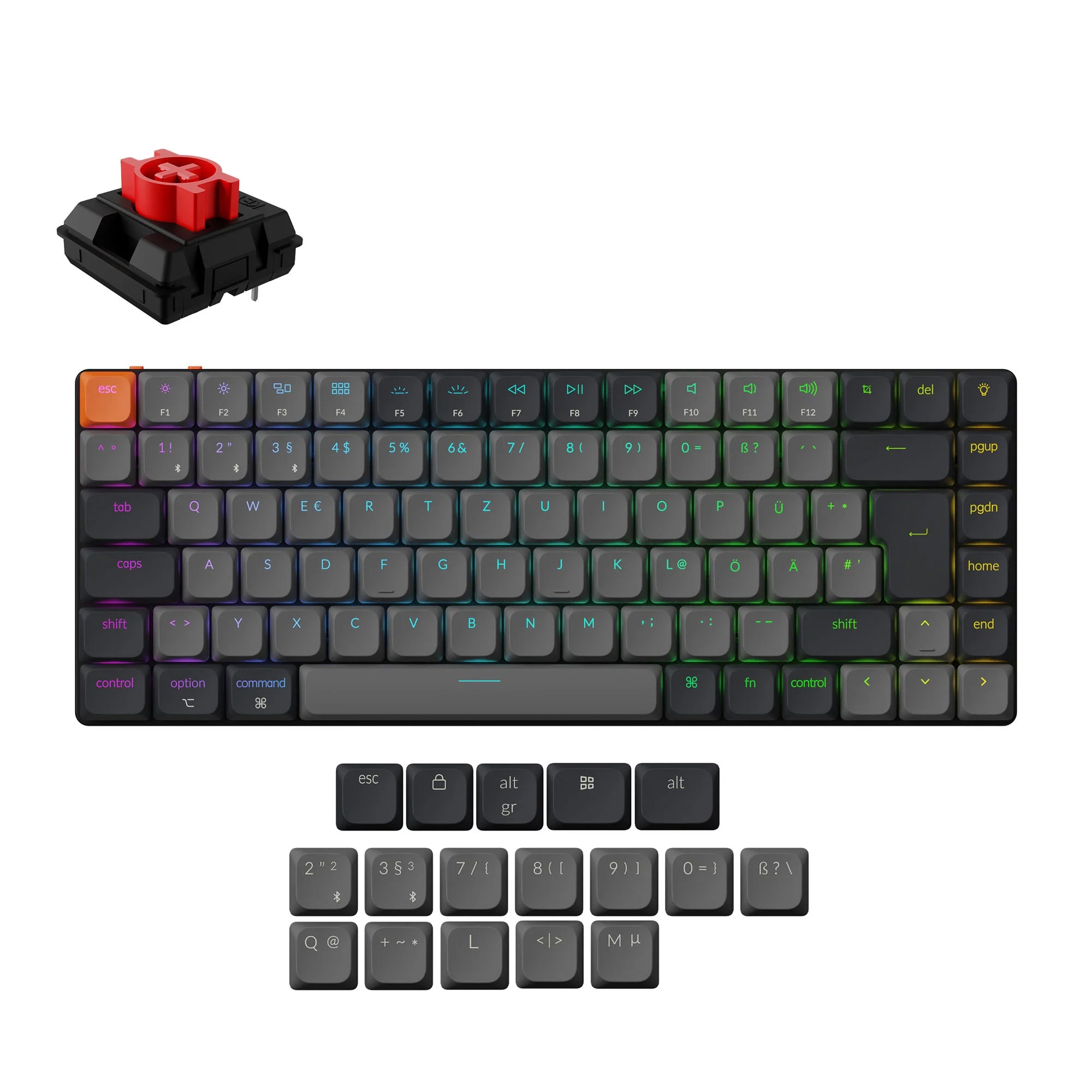Keychron K3 QMK Wireless Mechanical Keyboard (ISO Layout) - Version 3 - View 4