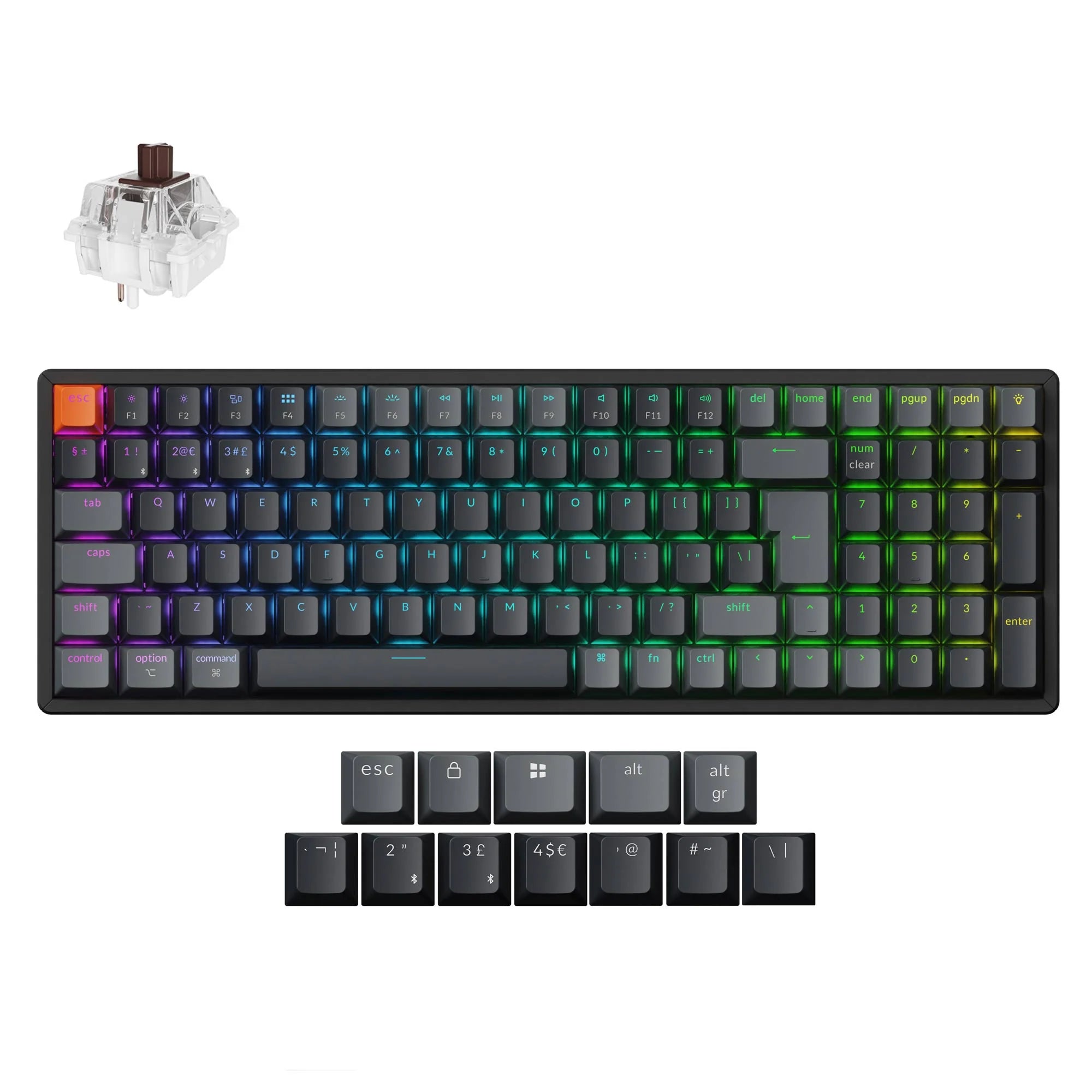 Keychron K4 QMK Wireless Mechanical Keyboard (ISO Layout) - Version 3 - View 2