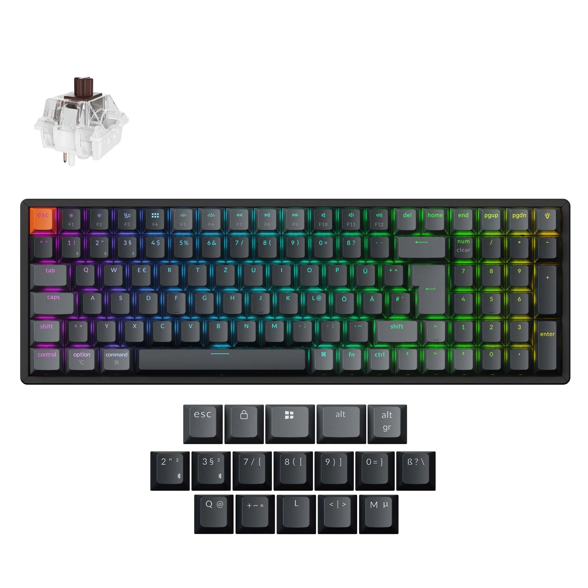 Keychron K4 QMK Wireless Mechanical Keyboard (ISO Layout) - Version 3 - View 5